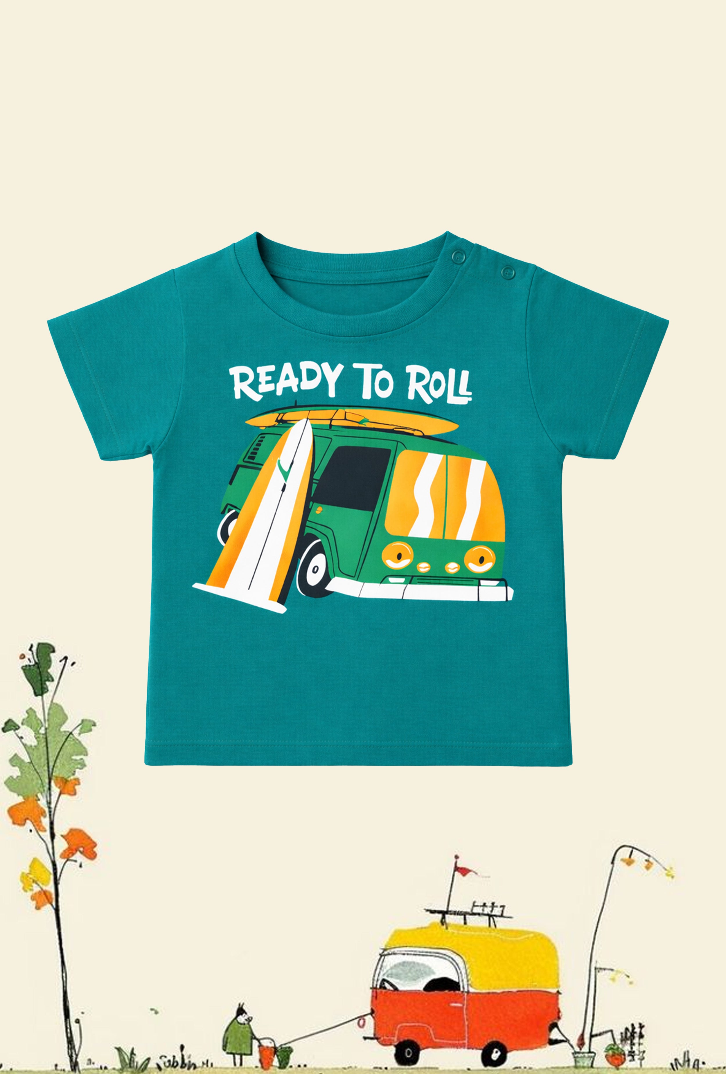 Nature-Inspired Cool | Nuberry Boy Green T-Shirt
