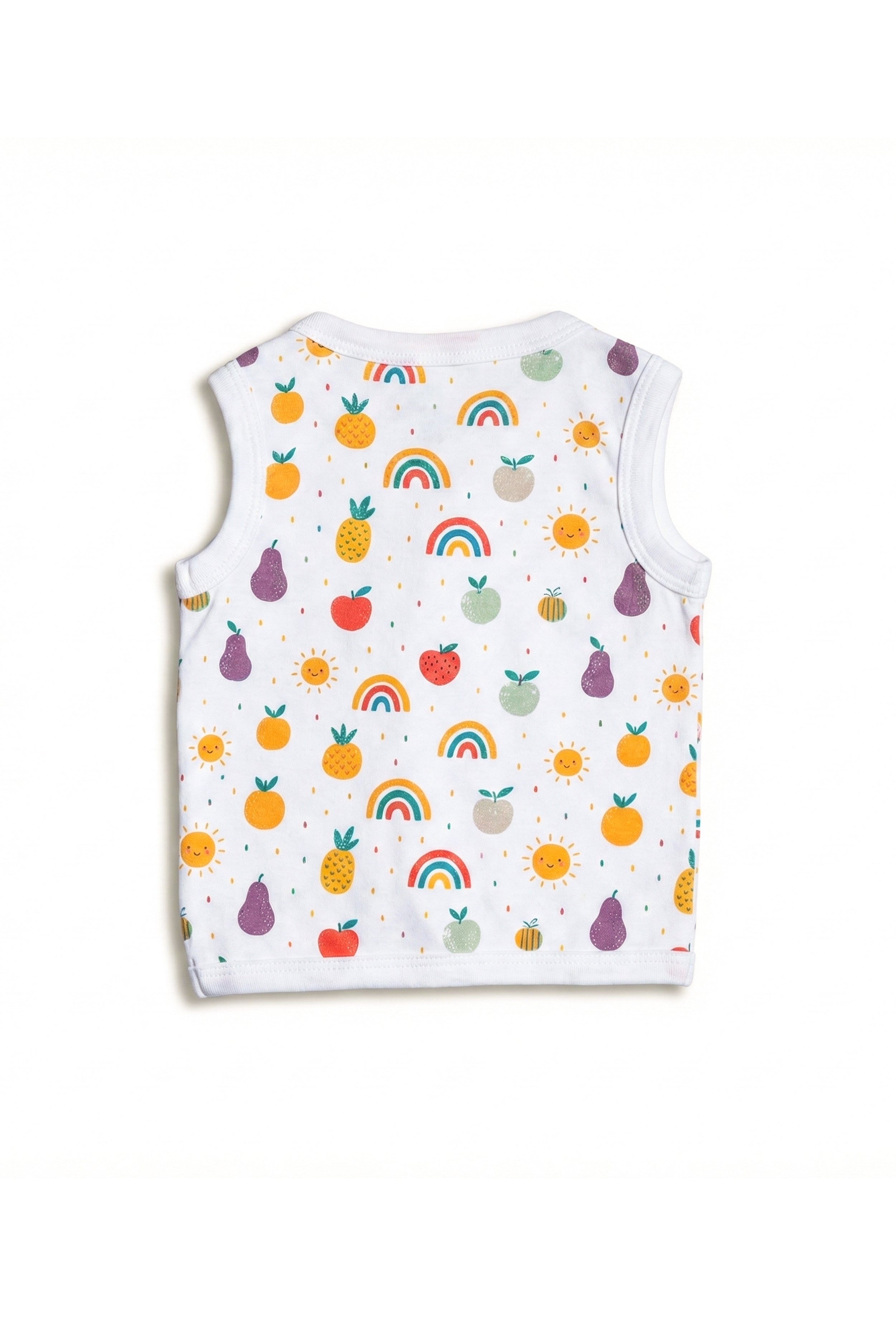 Nuberry Unisex Baby Open Vest (Pack of 2)