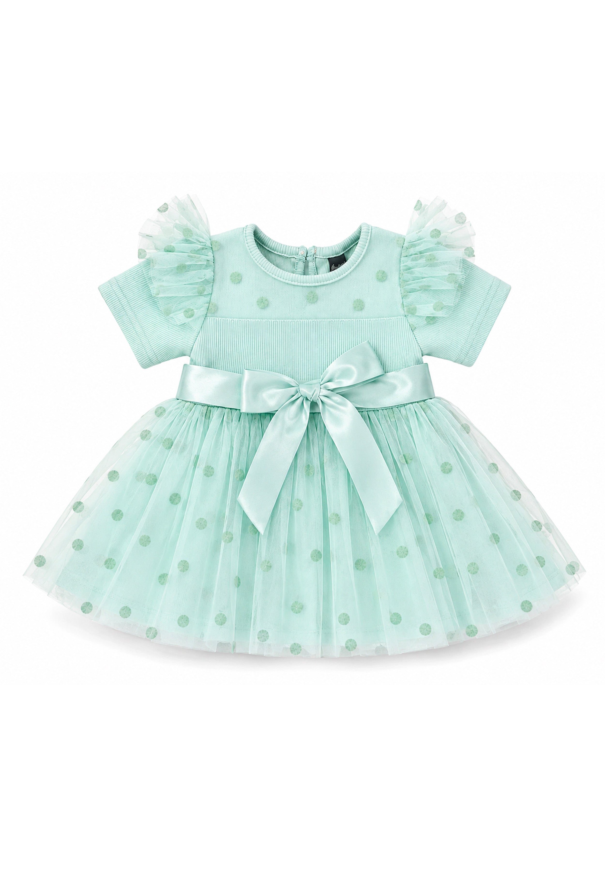 Nuberry Soft Mesh Baby Girl Party Frock | A Little Dress for Her Biggest Smiles