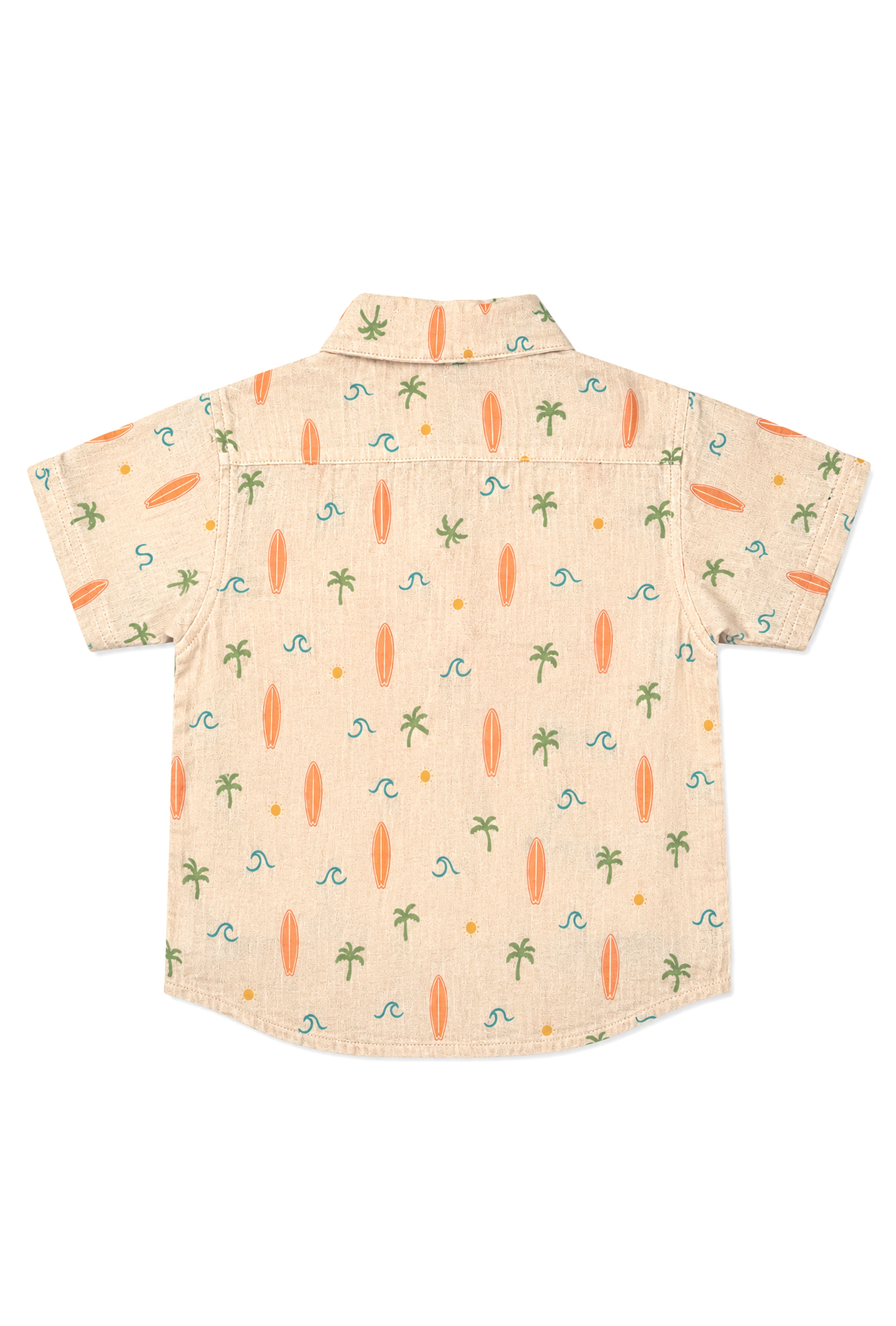 Nuberry Boys Half Sleeve Shirt | Playful Prints for Joyful Moments