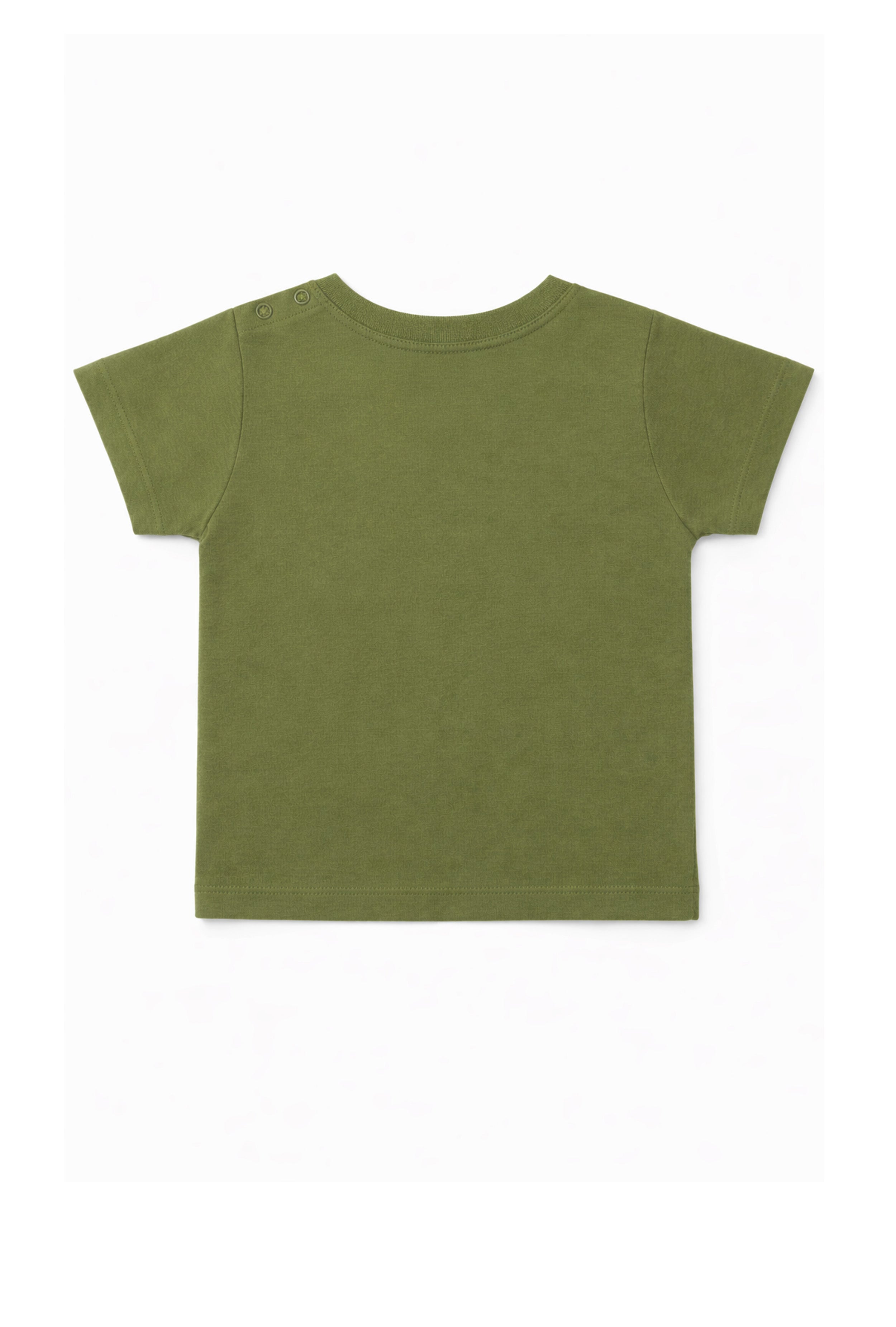 Speak Your Style | Nuberry Olive Text Print T-Shirt