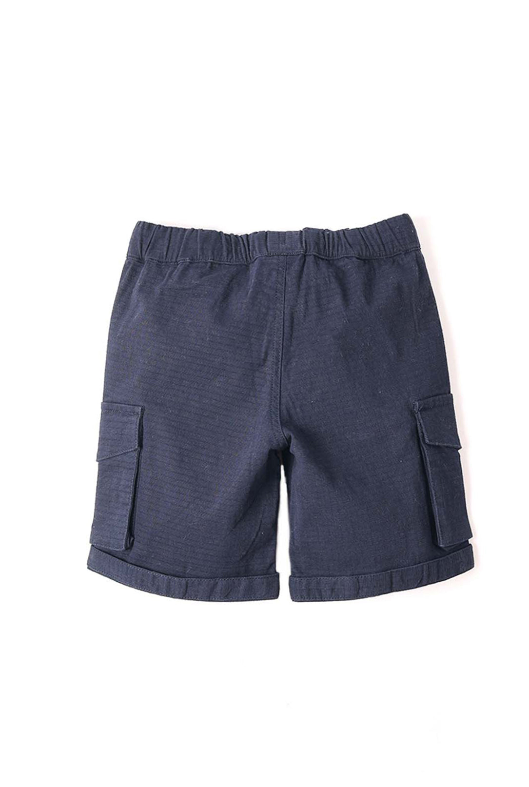 NUBERRY KIDS BOY-SHORTS-WOVEN NAVY BLUE