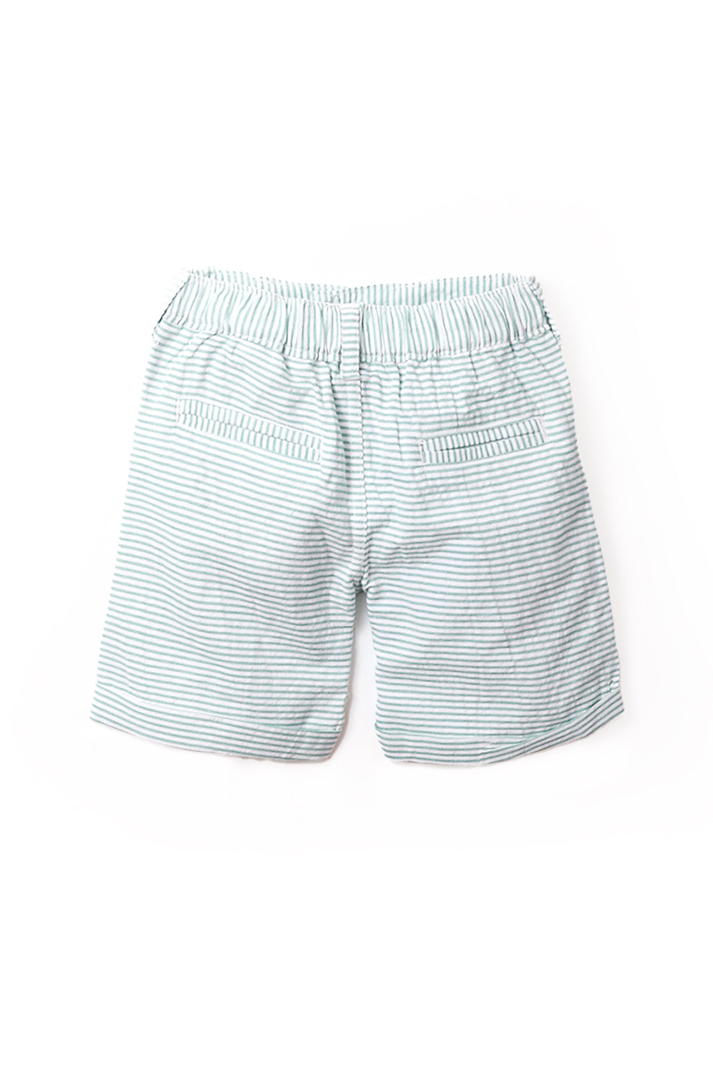 NUBERRY KIDS BOY- SEERSUCKER SHORTS-WOVEN GREEN
