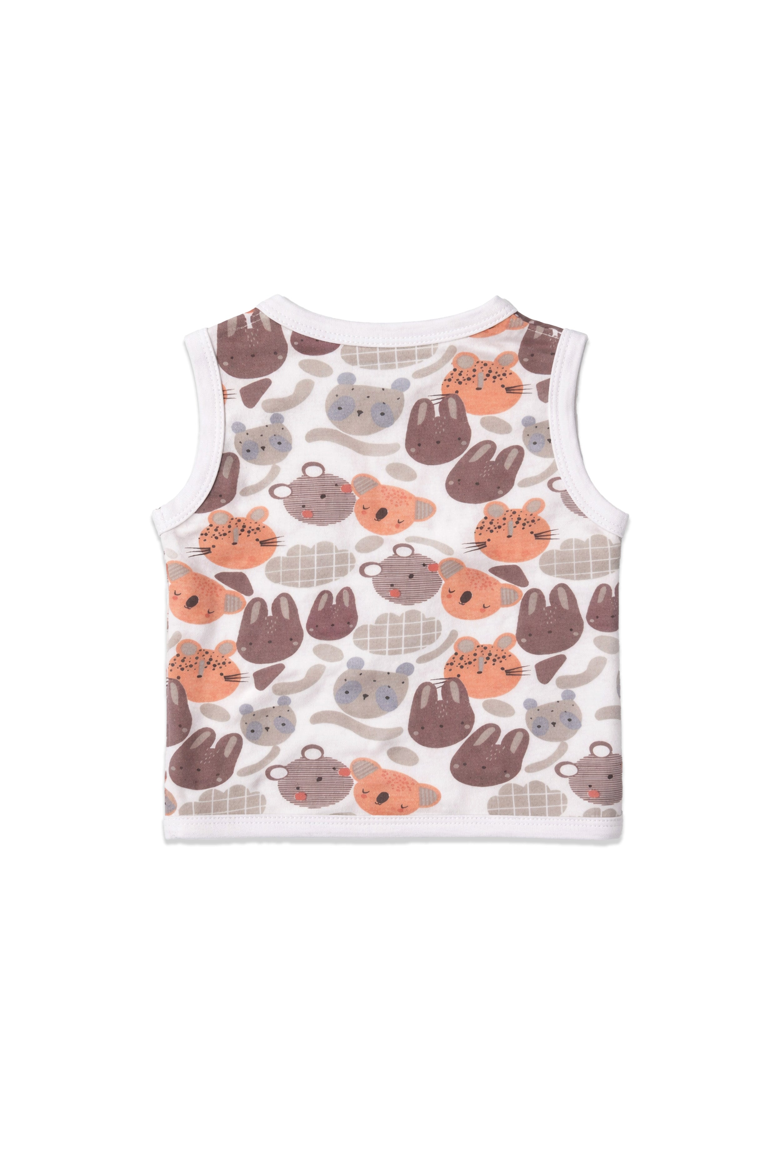 Nuberry Unisex Baby Open Vest (Pack of 3)