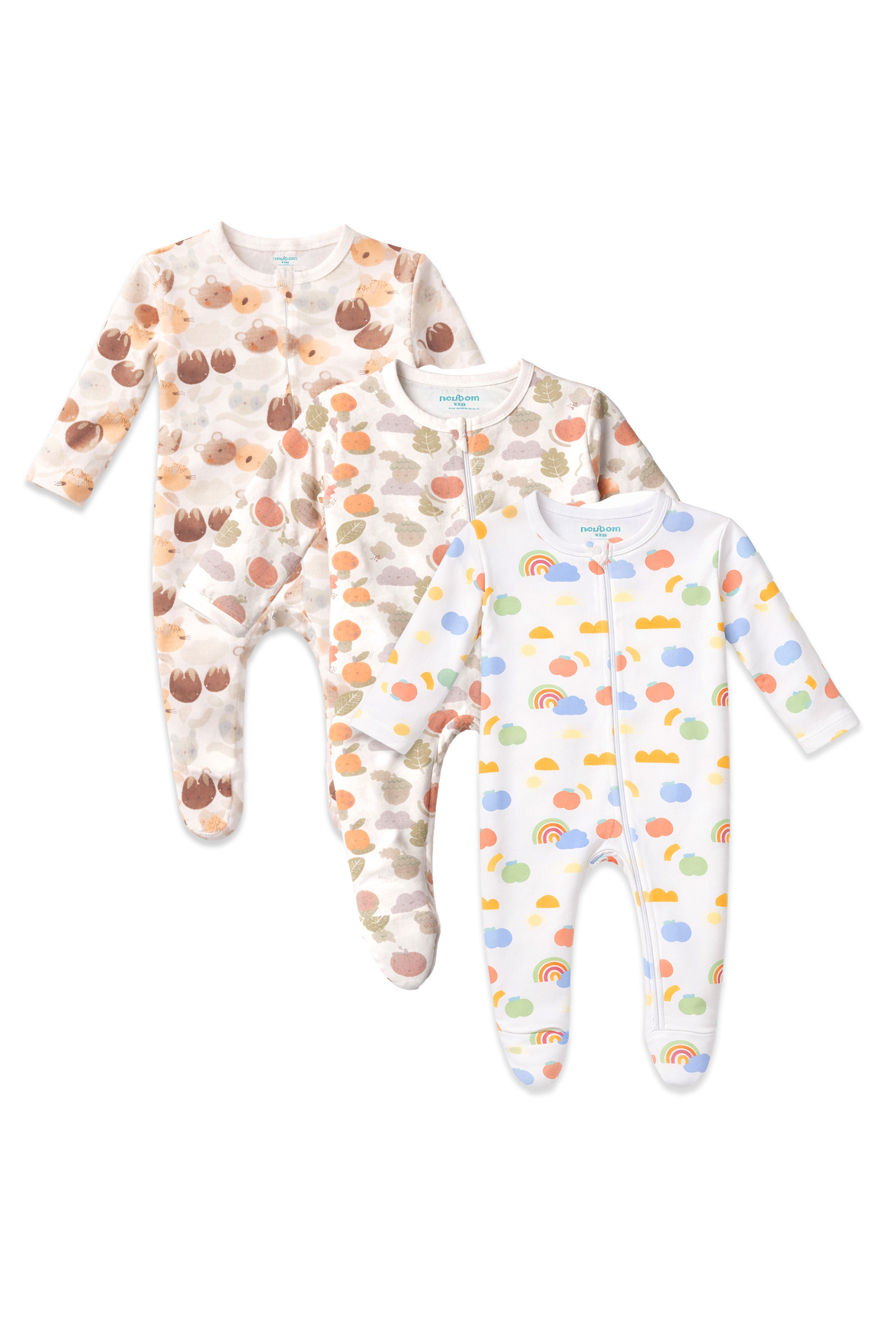 Chosen by Moms | Loved by Babies | Pure Cotton Sleep Suits (Pack of 3)