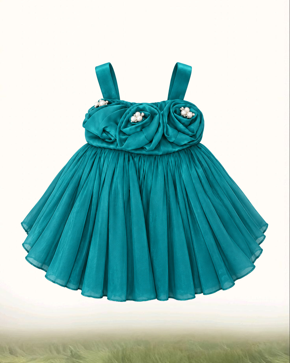 Nuberry Soft Mesh Baby Girl Party Frock | A Little Dress for Her Biggest Smiles