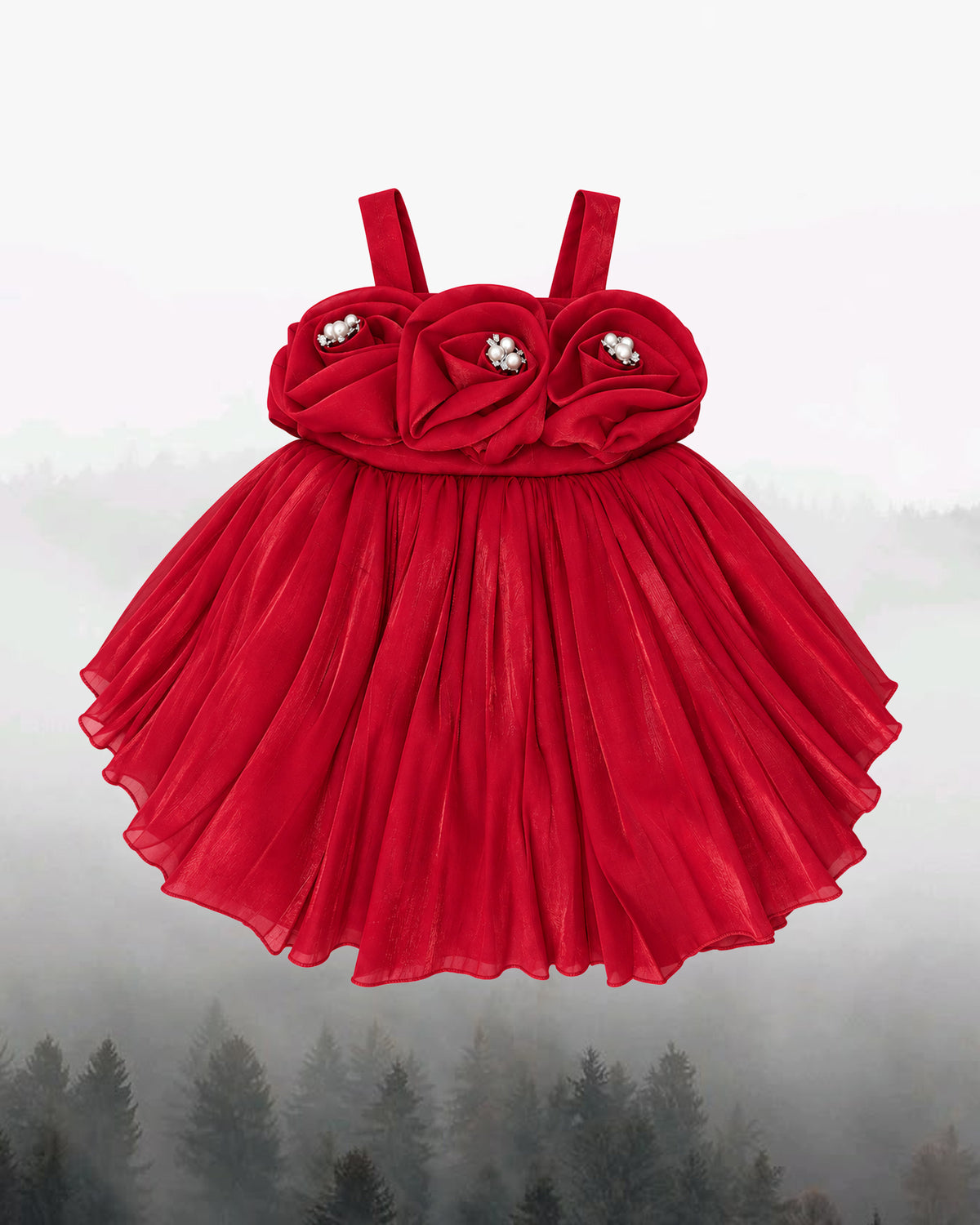 Nuberry Soft Mesh Baby Girl Party Frock | A Little Dress for Her Biggest Smiles