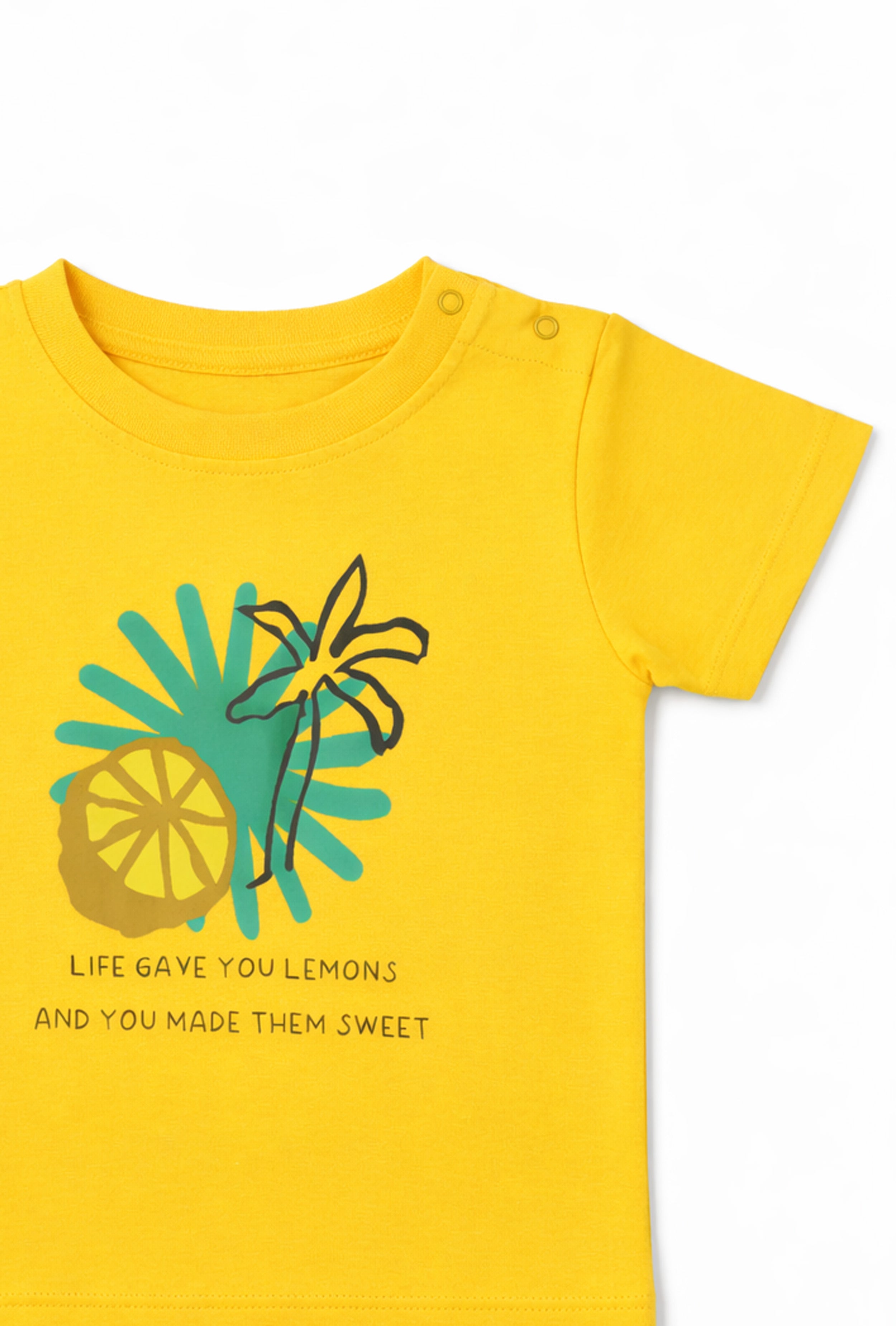 Shine in Every Step | Nuberry Lemon Print T-Shirt