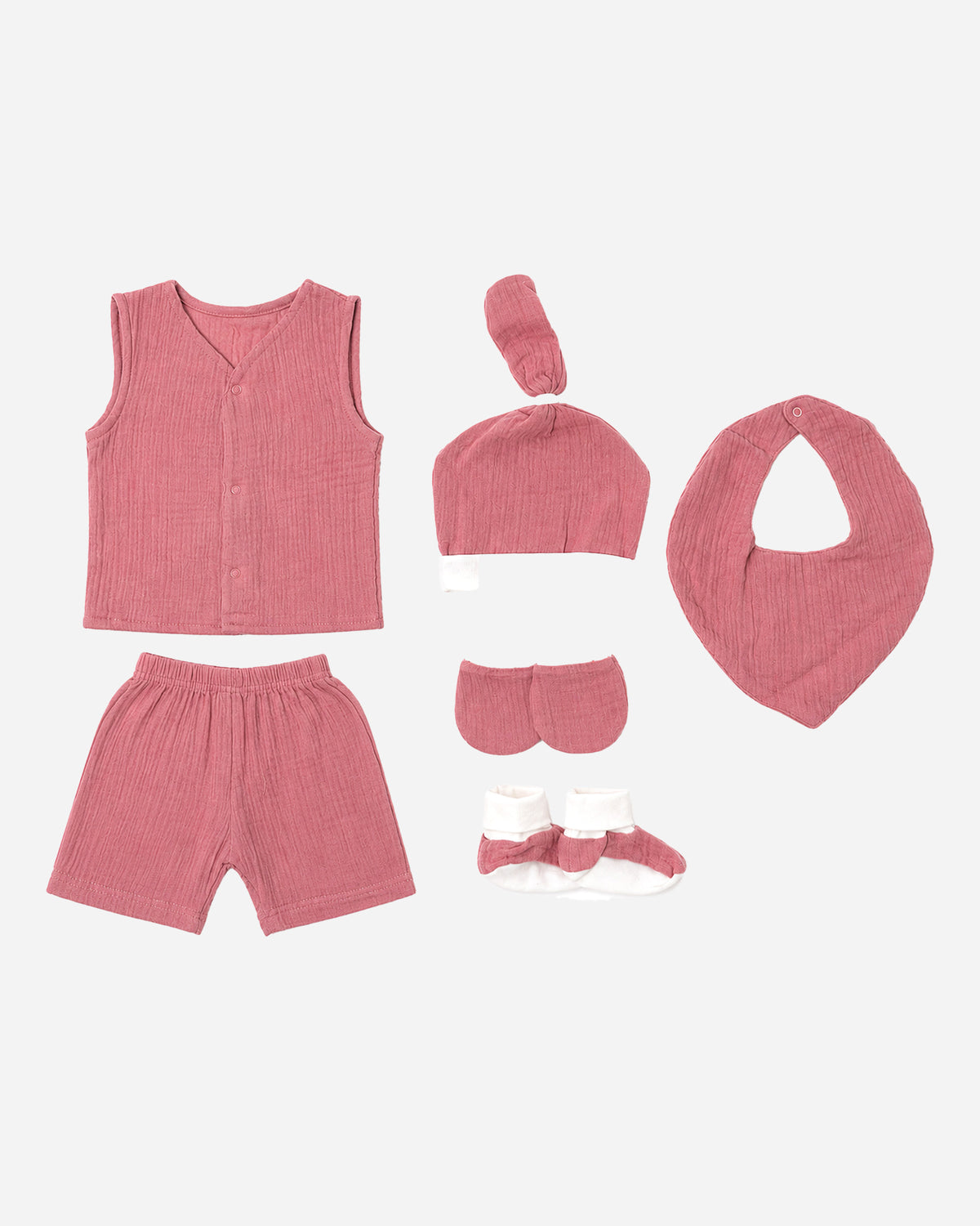 Nuberry Baby Bedding Combo with Jabla, Cap, Mittens, Booties & Bib β Peach | A Little Bundle of Love