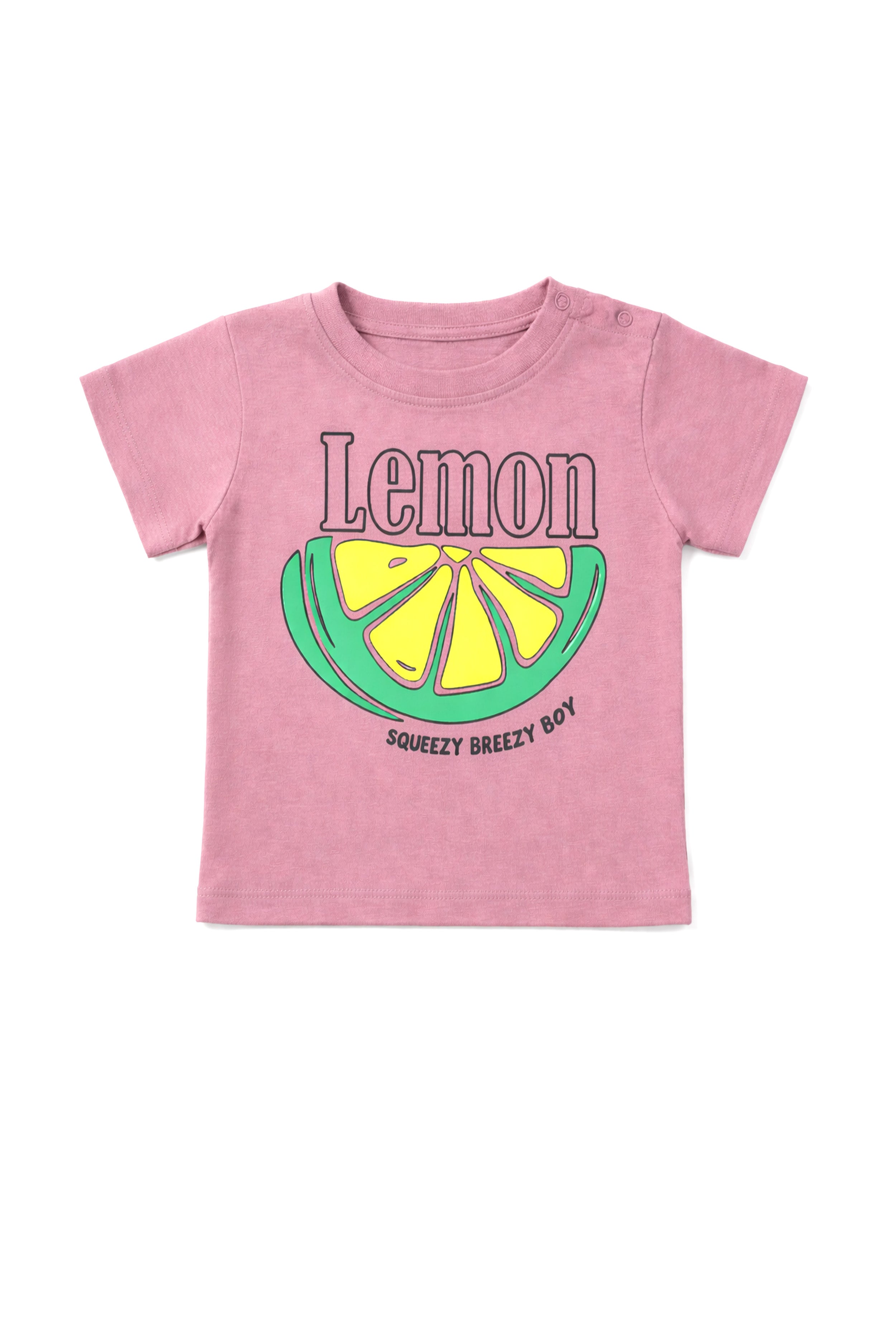 Fresh Twist on Style | Nuberry Boy Lemon Printed T-Shirt