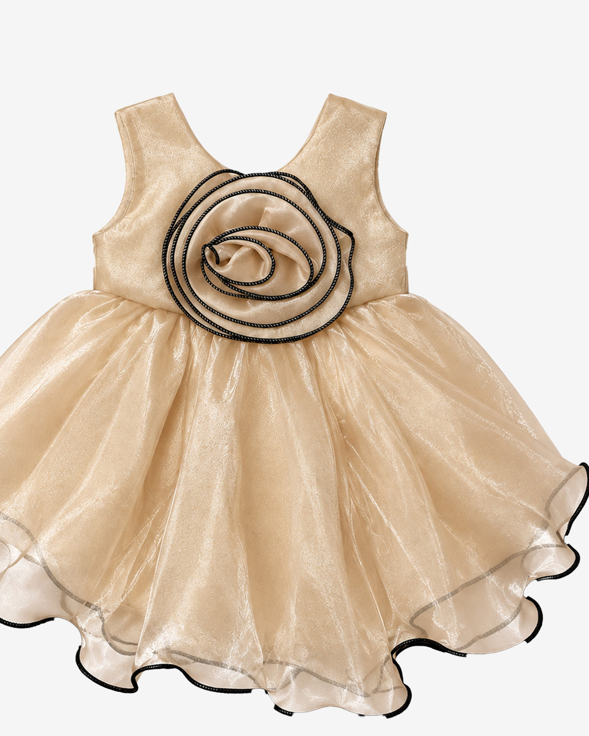 Nuberry Baby Girl Golden Party Frock | A Little Princess, A Lifetime of Precious Memories
