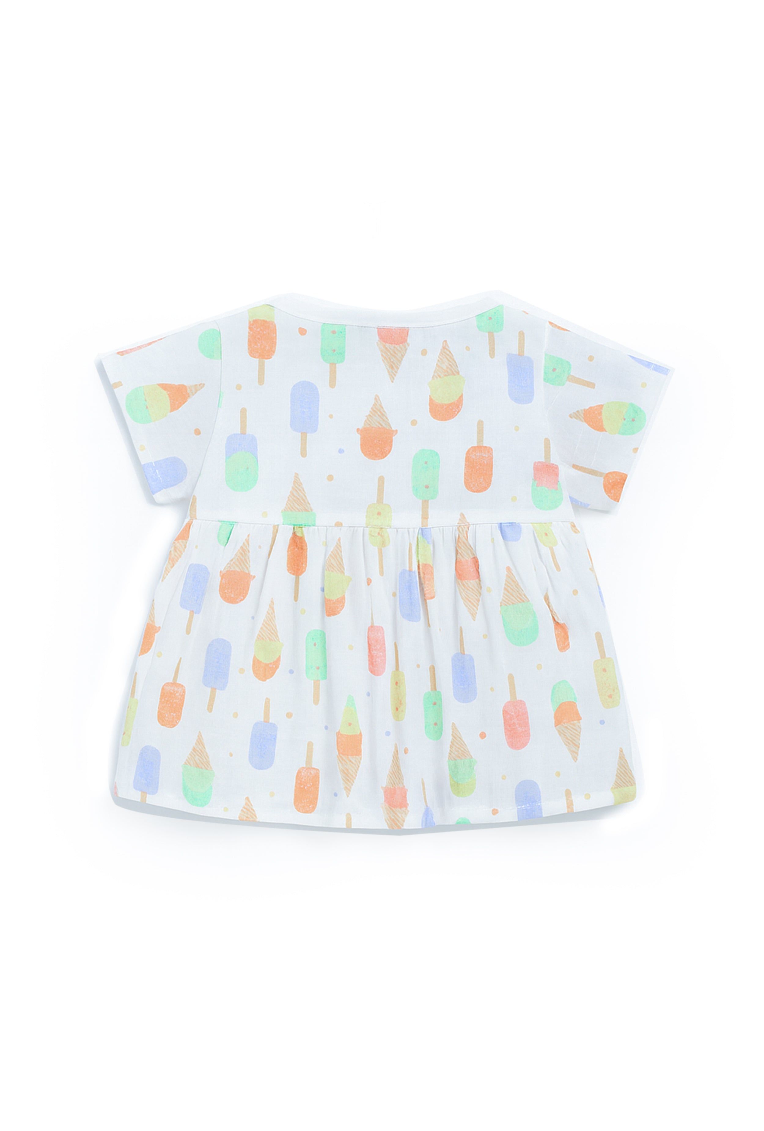 Nuberry Soft Muslin Half Sleeve Frock - Neubaby Stores