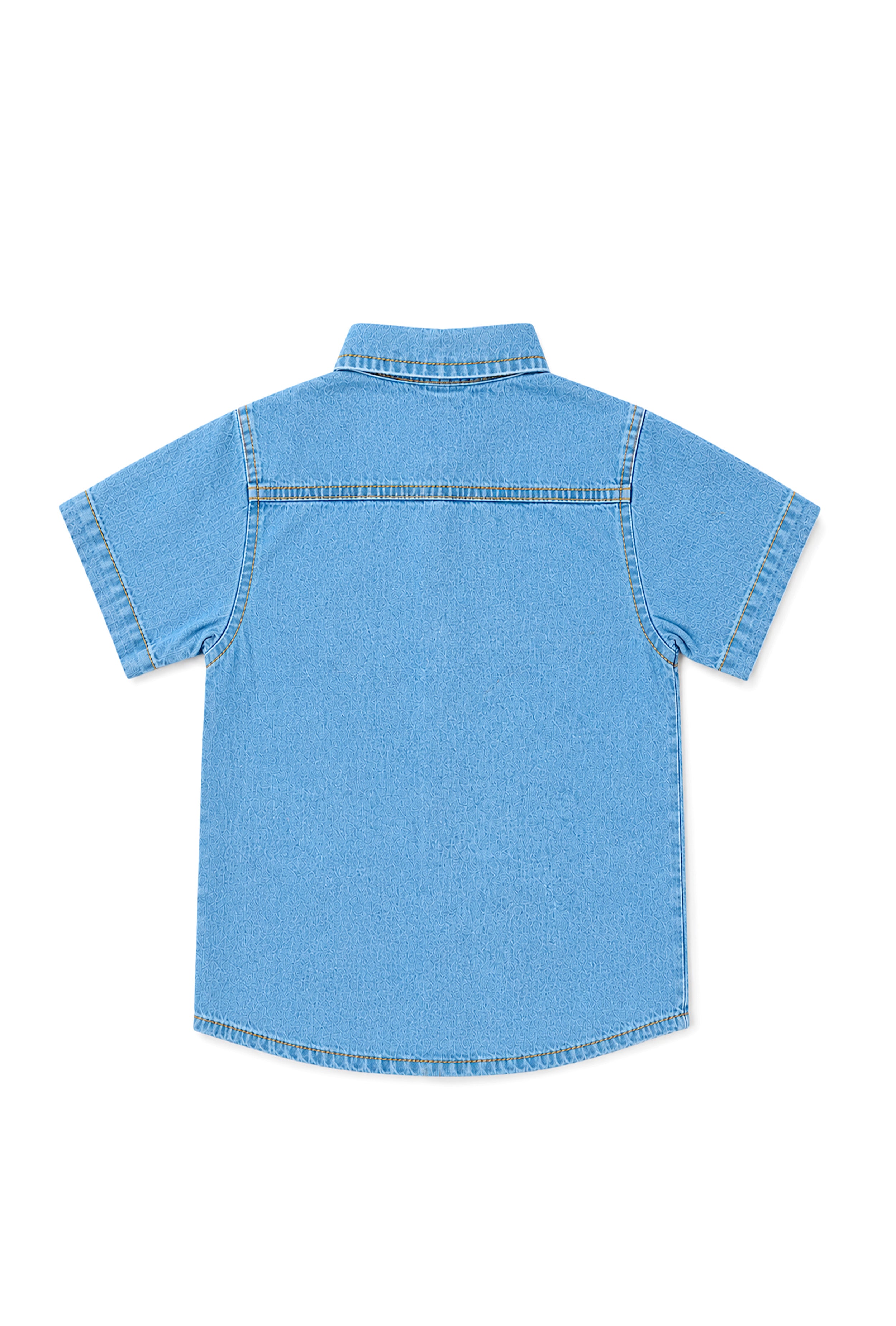 Nuberry Boys Premium Denim Half Sleeve Shirt | Smart Style | Everyday Comfort