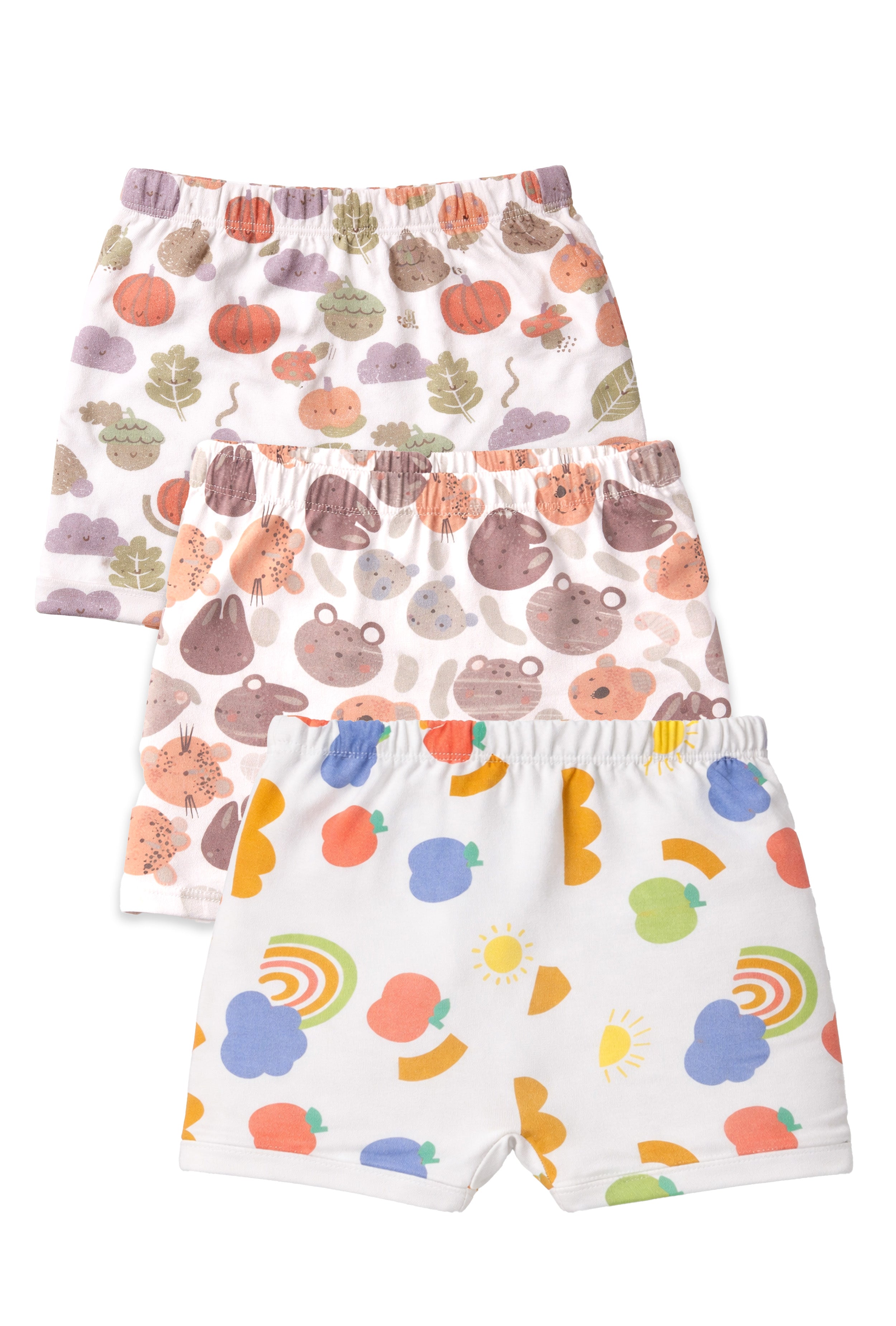 Soft, Breathable & Unisex | Nuberry Baby Shorts Set of 3
