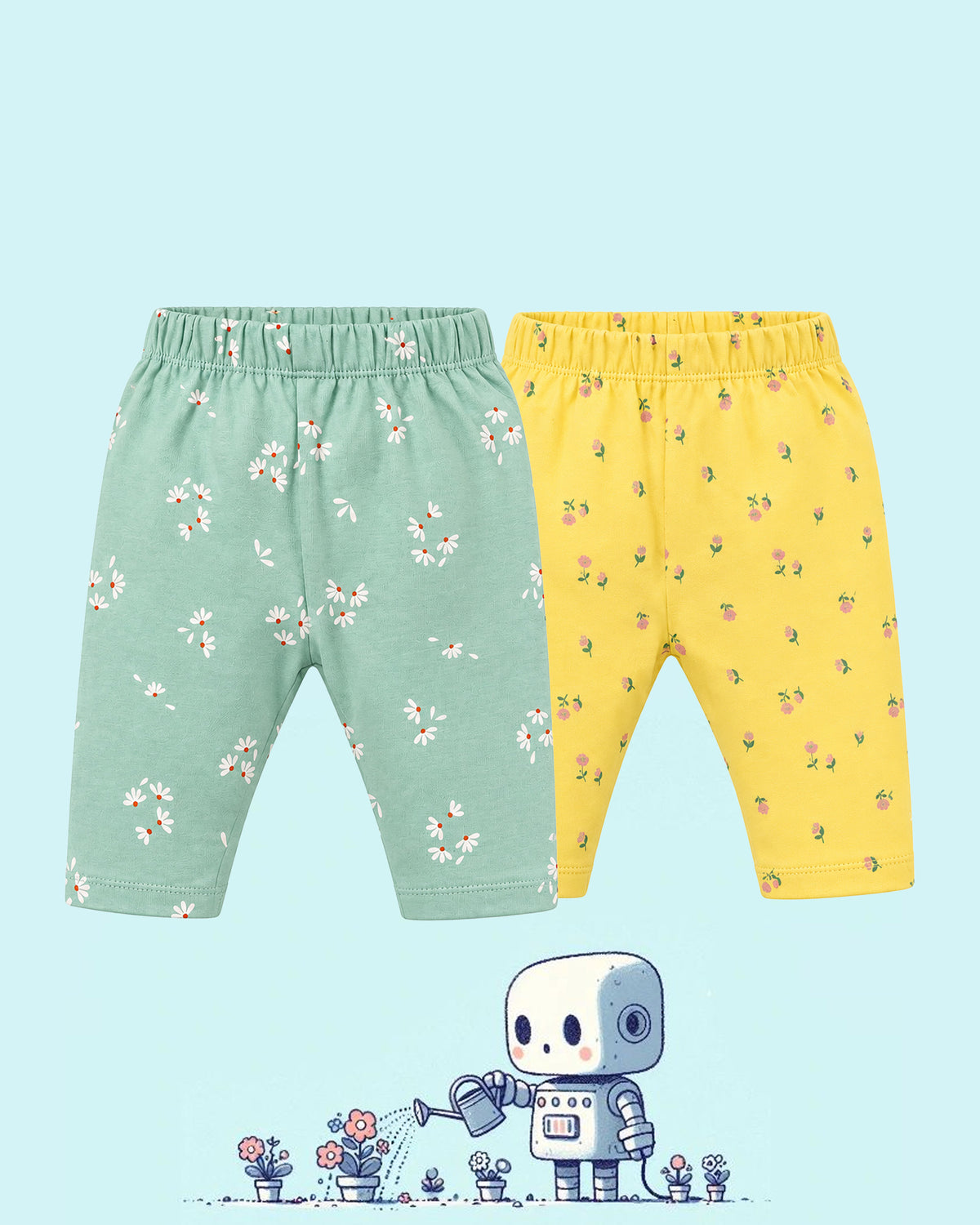 Nuberry Girls Shorts Pack of 2 | Colorful Comfort for Every Little Adventure