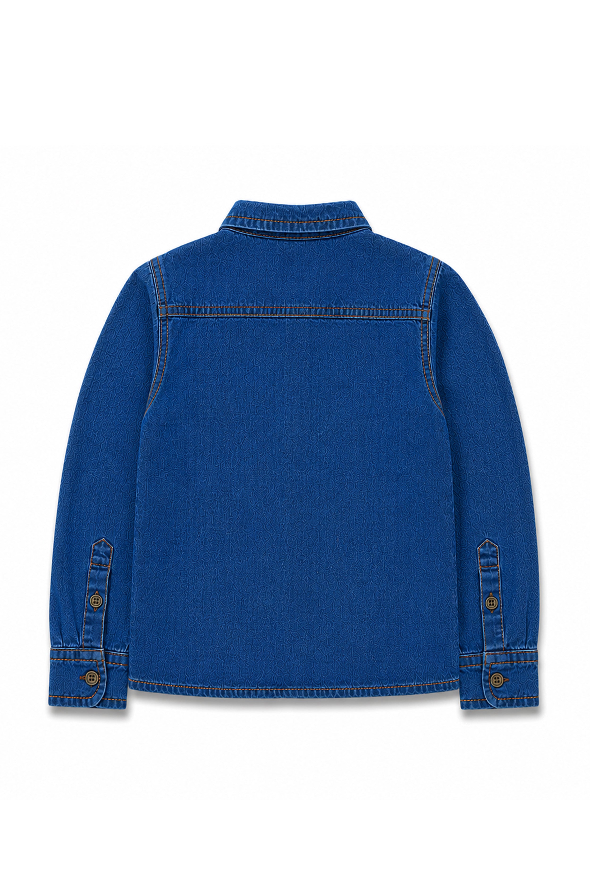 Nuberry Boys Premium Denim Full Sleeve Shirt | Smart Style | Everyday Comfort | Car Print