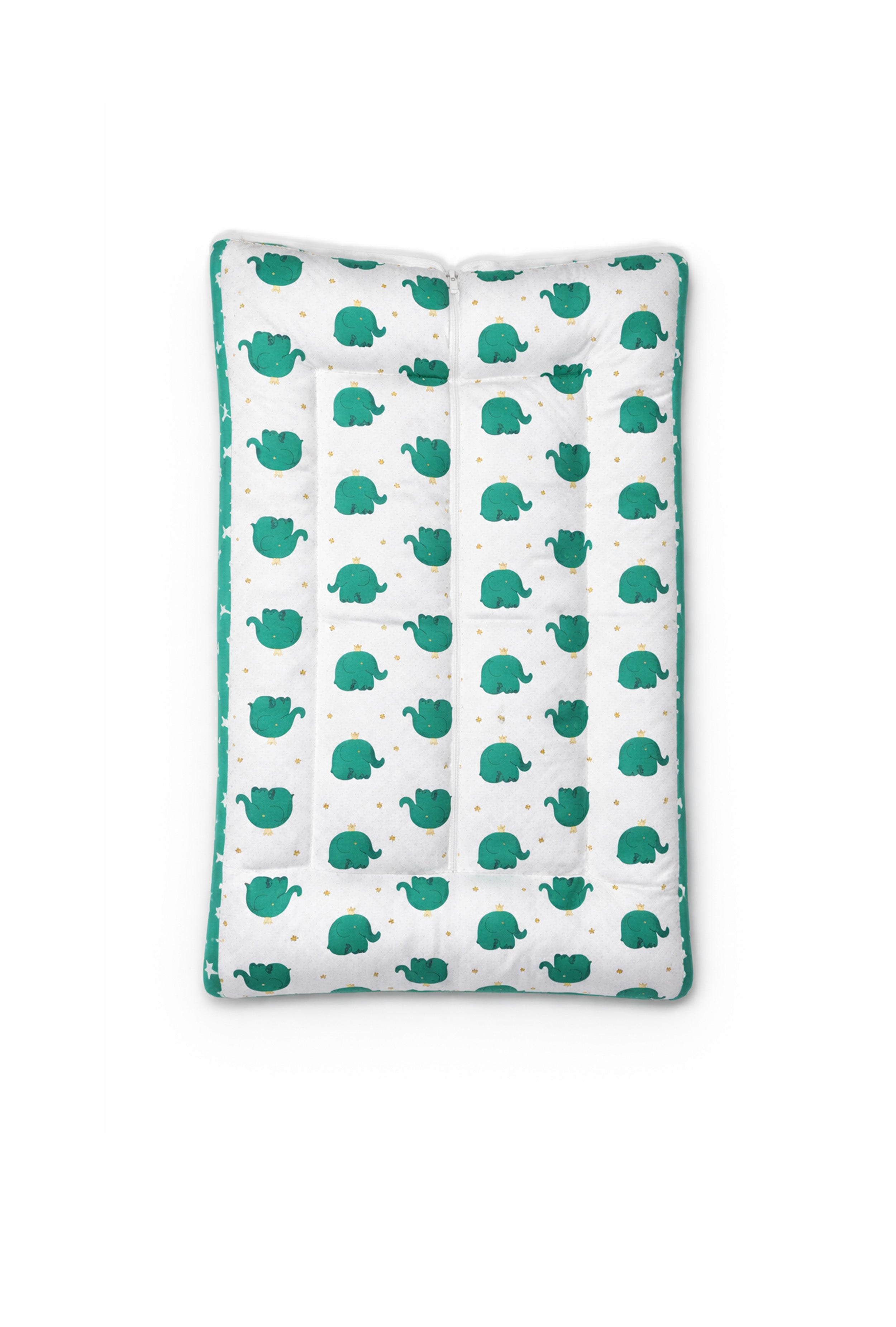 Baby Bed with Bolsters, Bed with Mosquito Net and Carry Nest (3 Pcs Set)