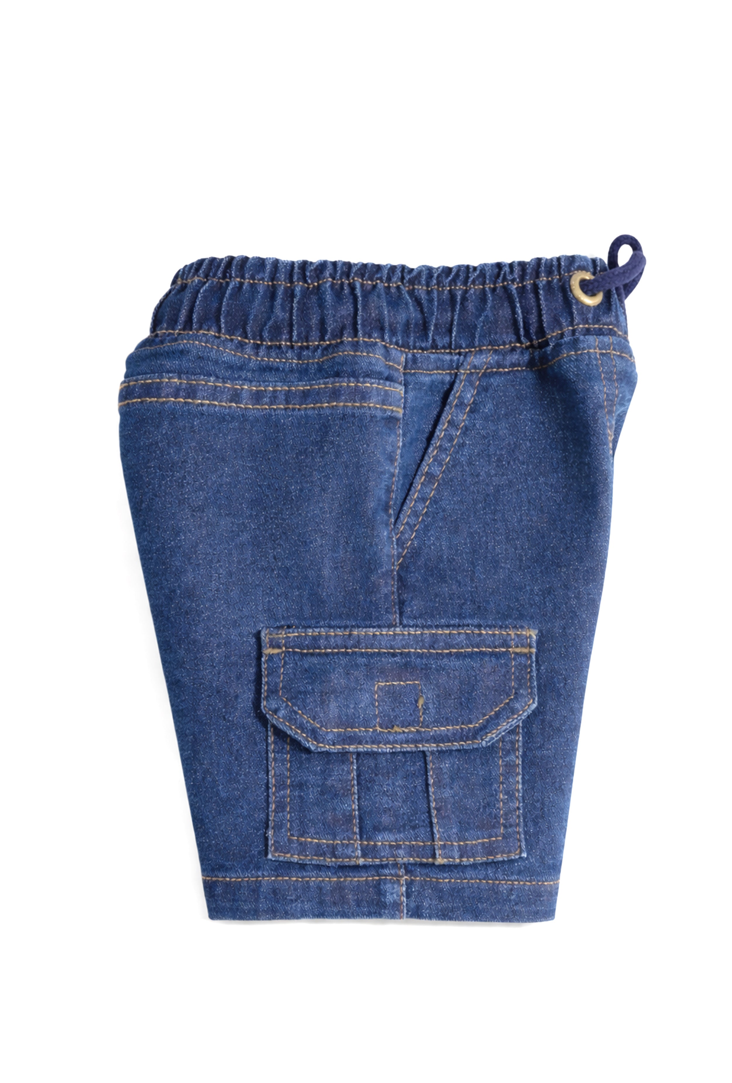 Nuberry Little Explorer Boys Denim Cargos Shorts | Soft, Comfy & Stylish