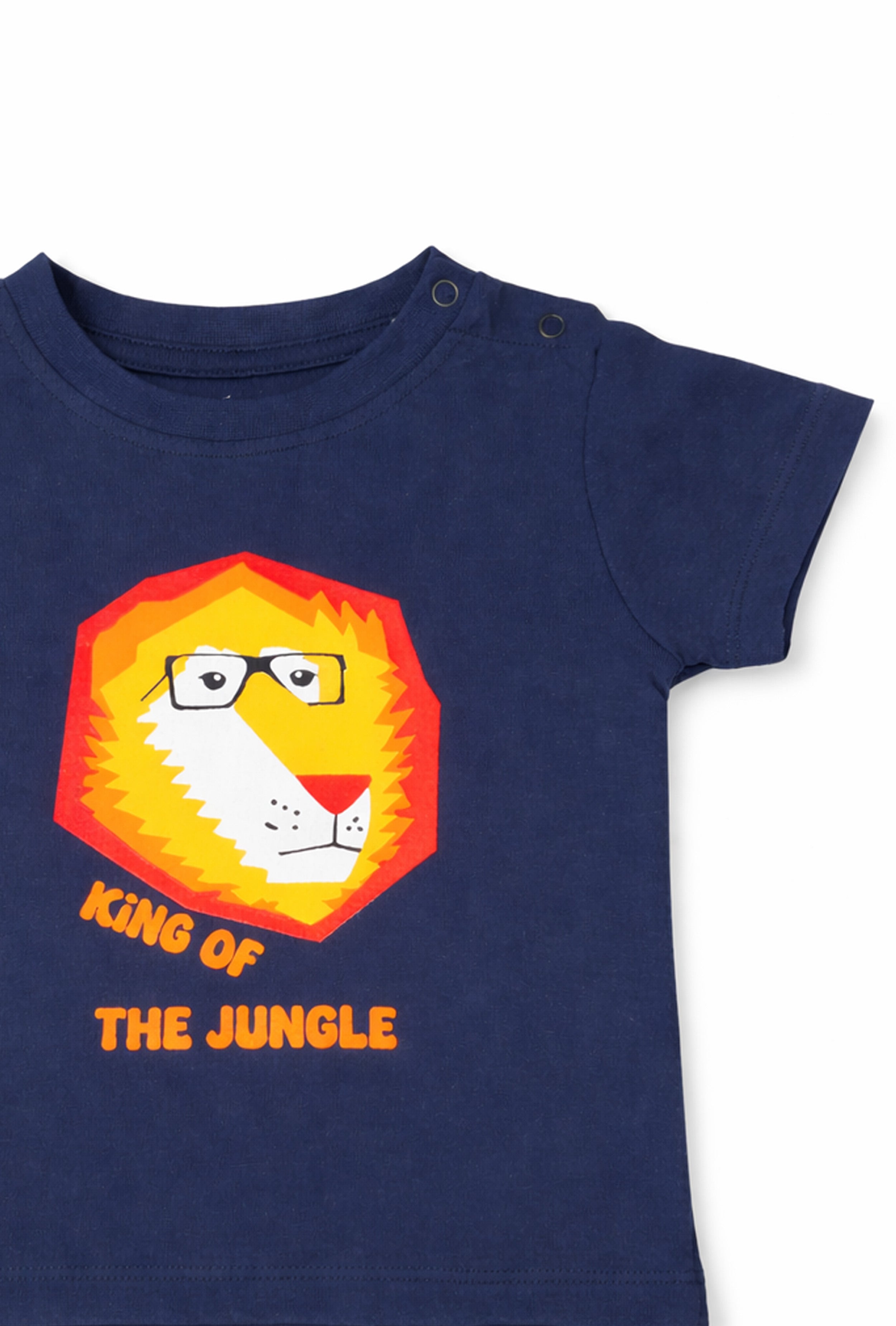 Bold Like a Lion | Nuberry Boy Navy T-Shirt