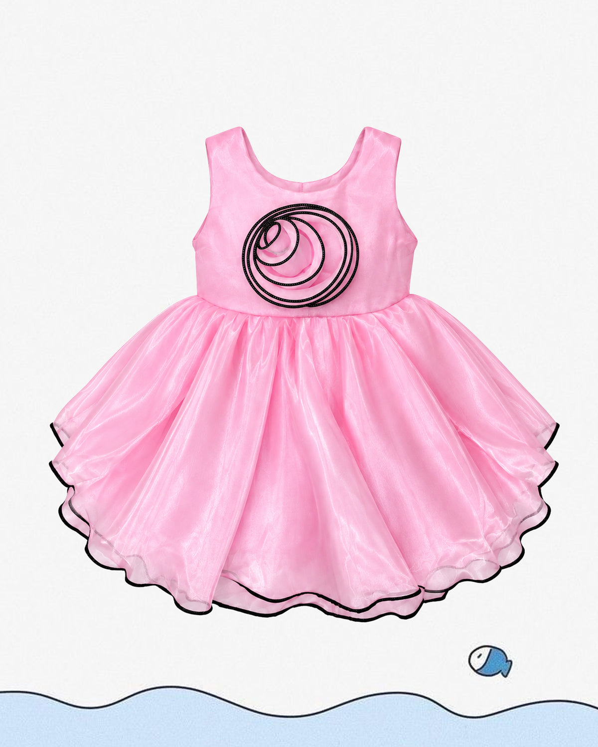 Nuberry Soft Mesh Baby Girl Party Frock | A Little Dress for Her Biggest Smiles