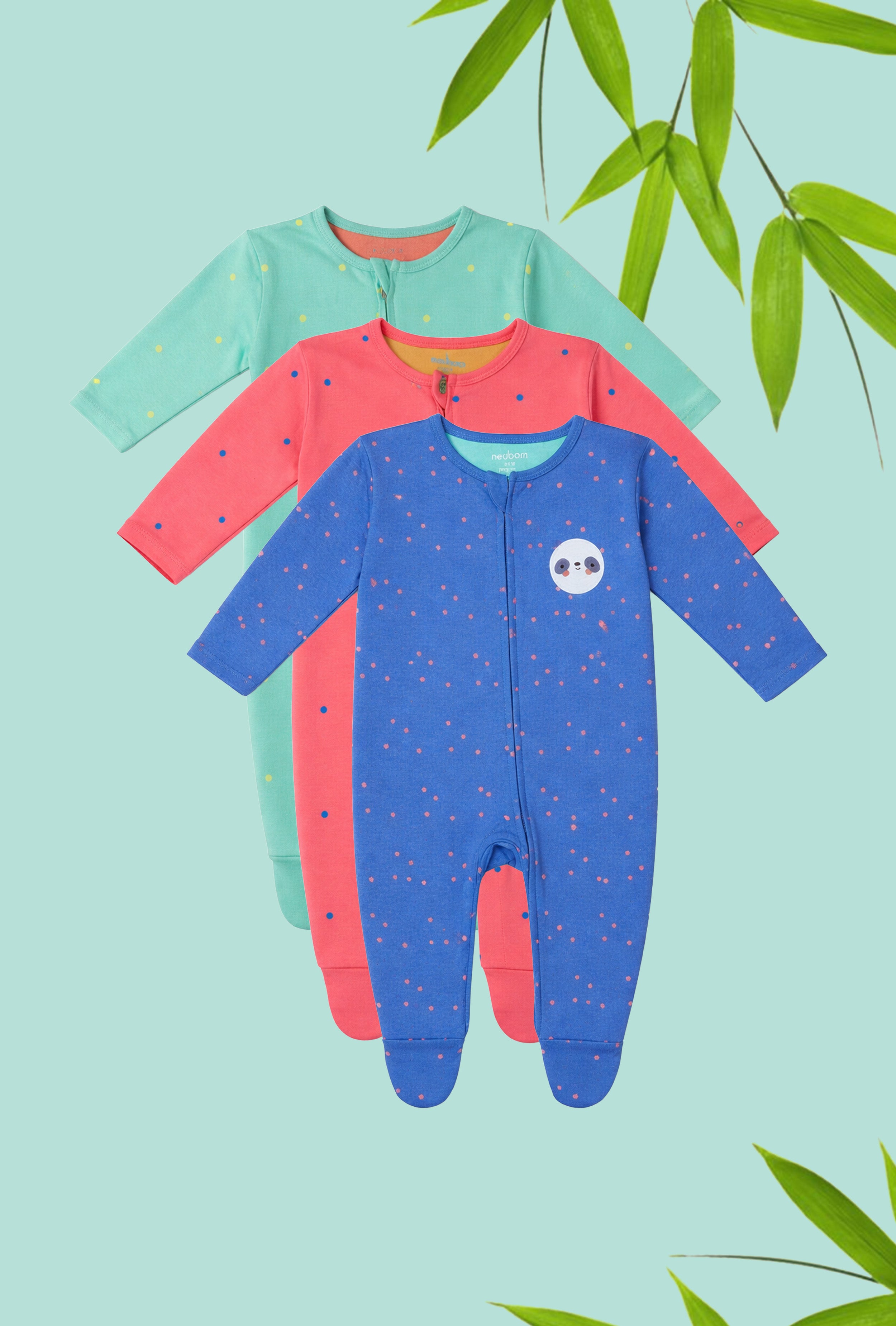 Chosen by Moms | Loved by Babies | Pure Cotton Sleep Suits (Pack of 3)