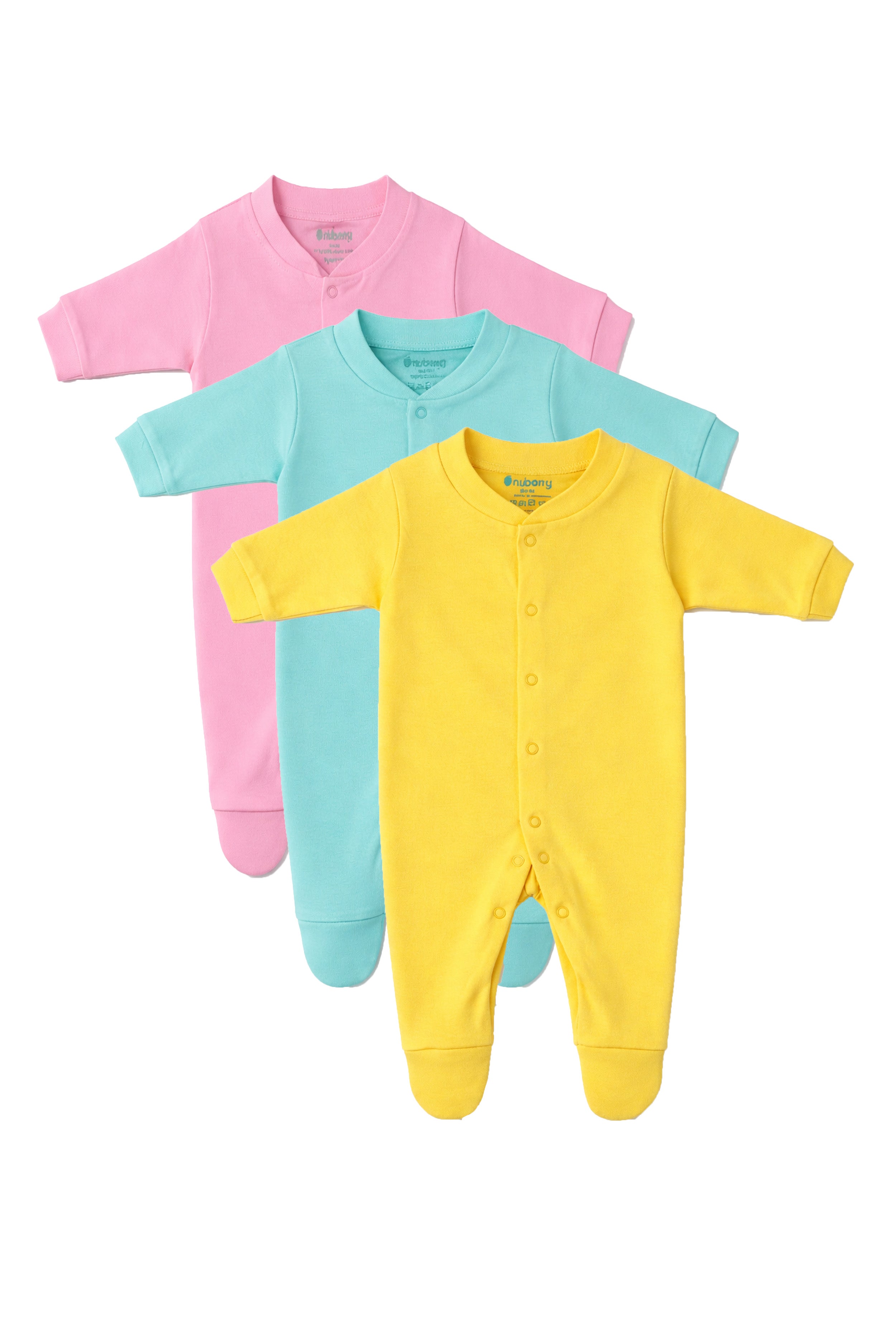 Chosen by Moms | Loved by Babies | Pure Cotton Sleep Suits (Pack of 3)