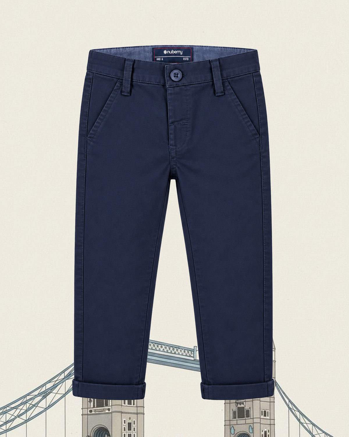 Nuberry Boys Navy Pants | Everyday Comfort for Little Adventures