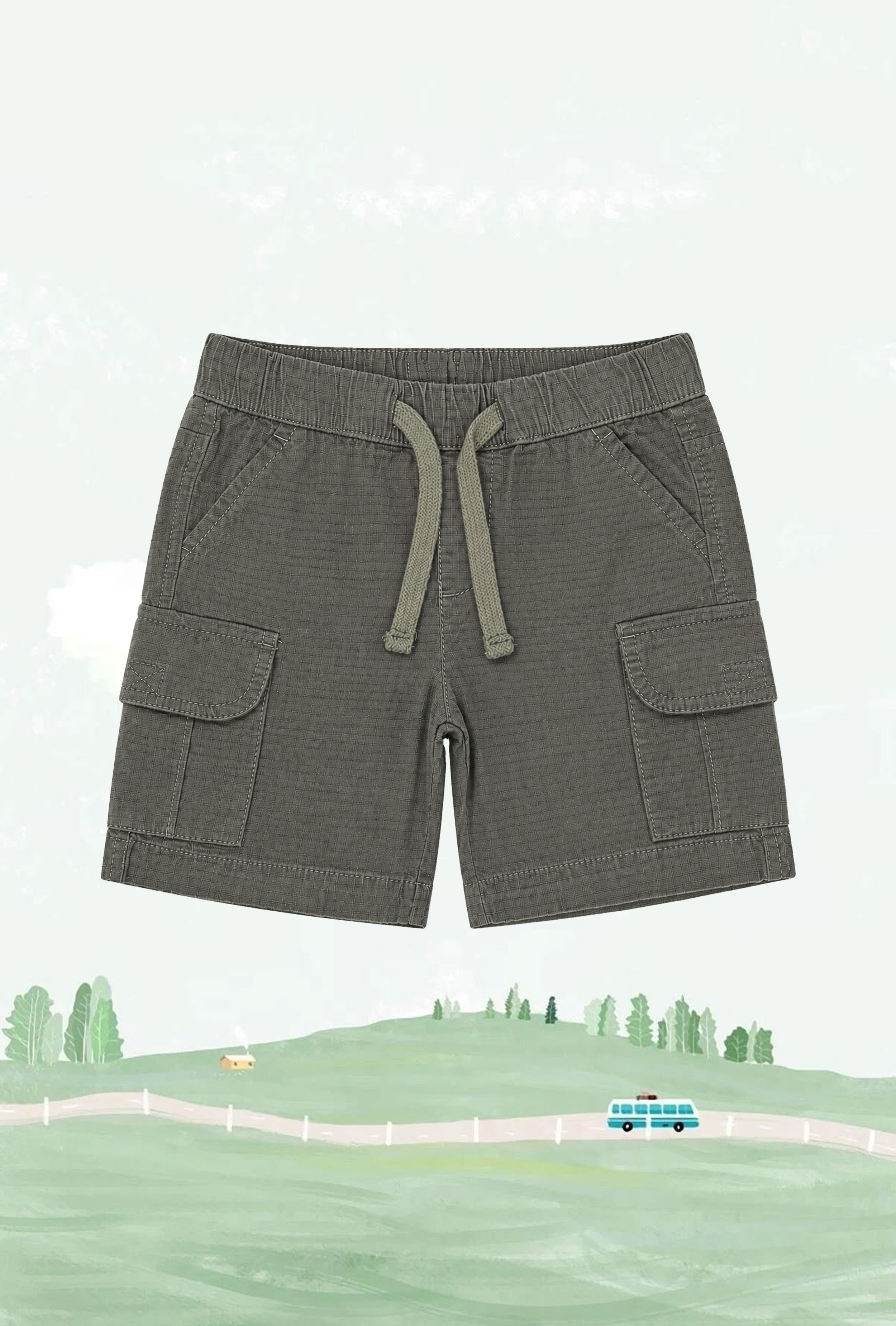 Nuberry Woven Double Pocket Shorts | Soft Comfort for Active Little Boys