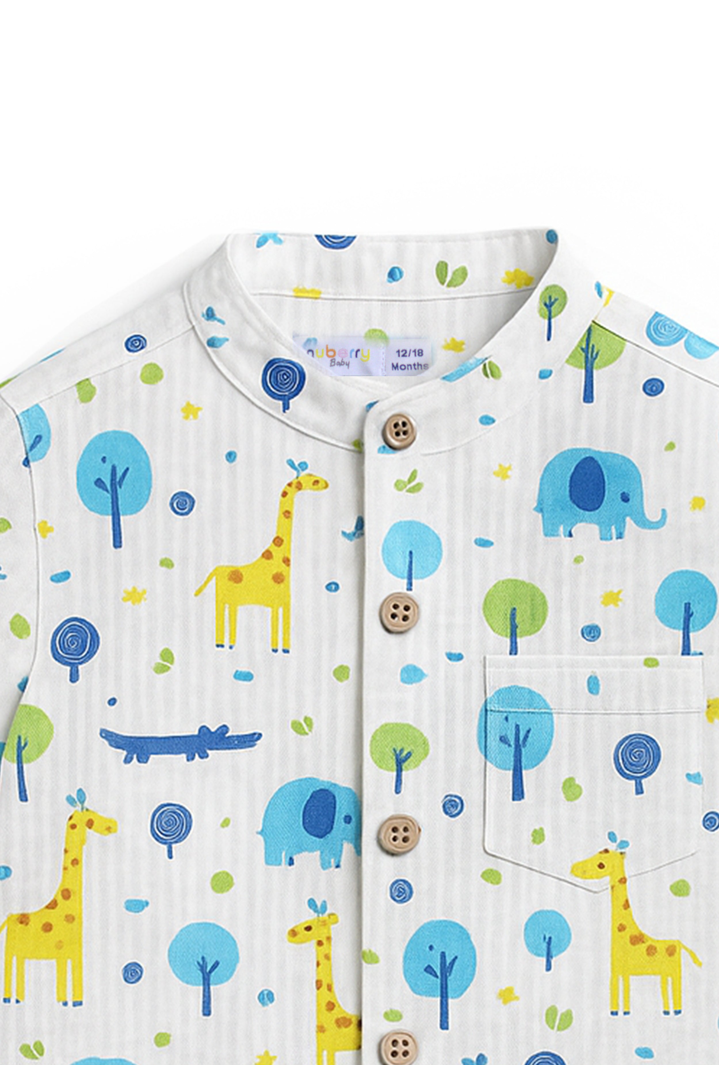 Nuberry Baby Boys Half Sleeve Shirt