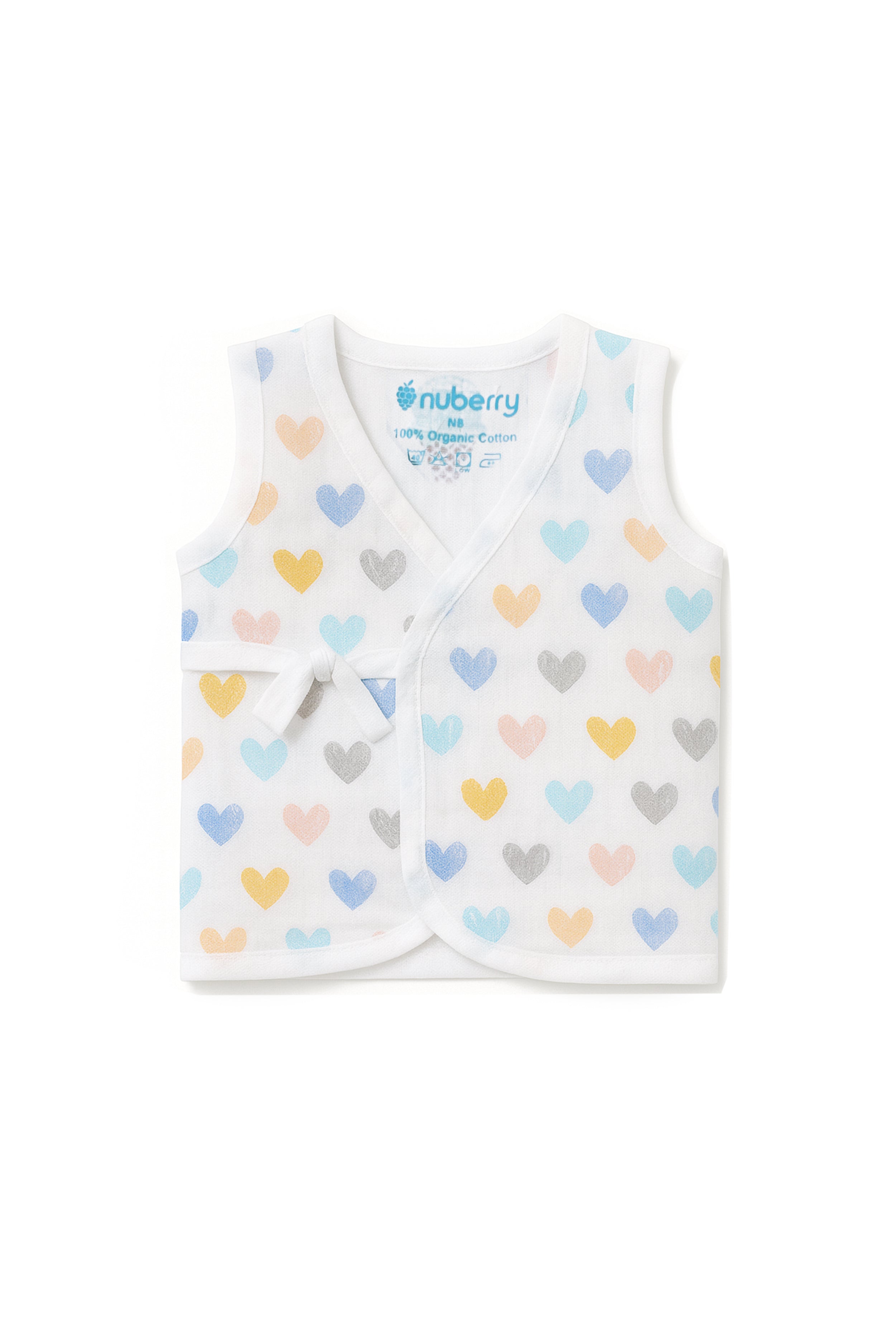 Nuberry Muslin Side Knot Jabla (Pack of 4)