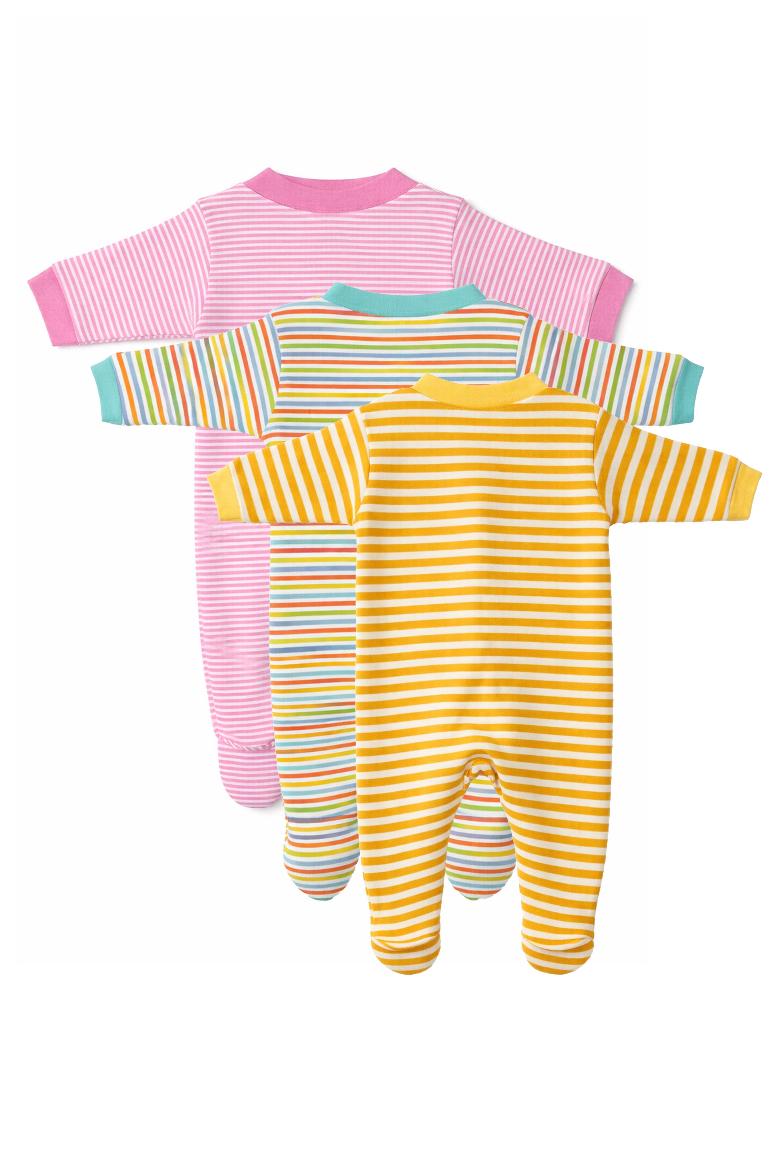 Chosen by Moms | Loved by Babies | Pure Cotton Sleep Suits (Pack of 3)