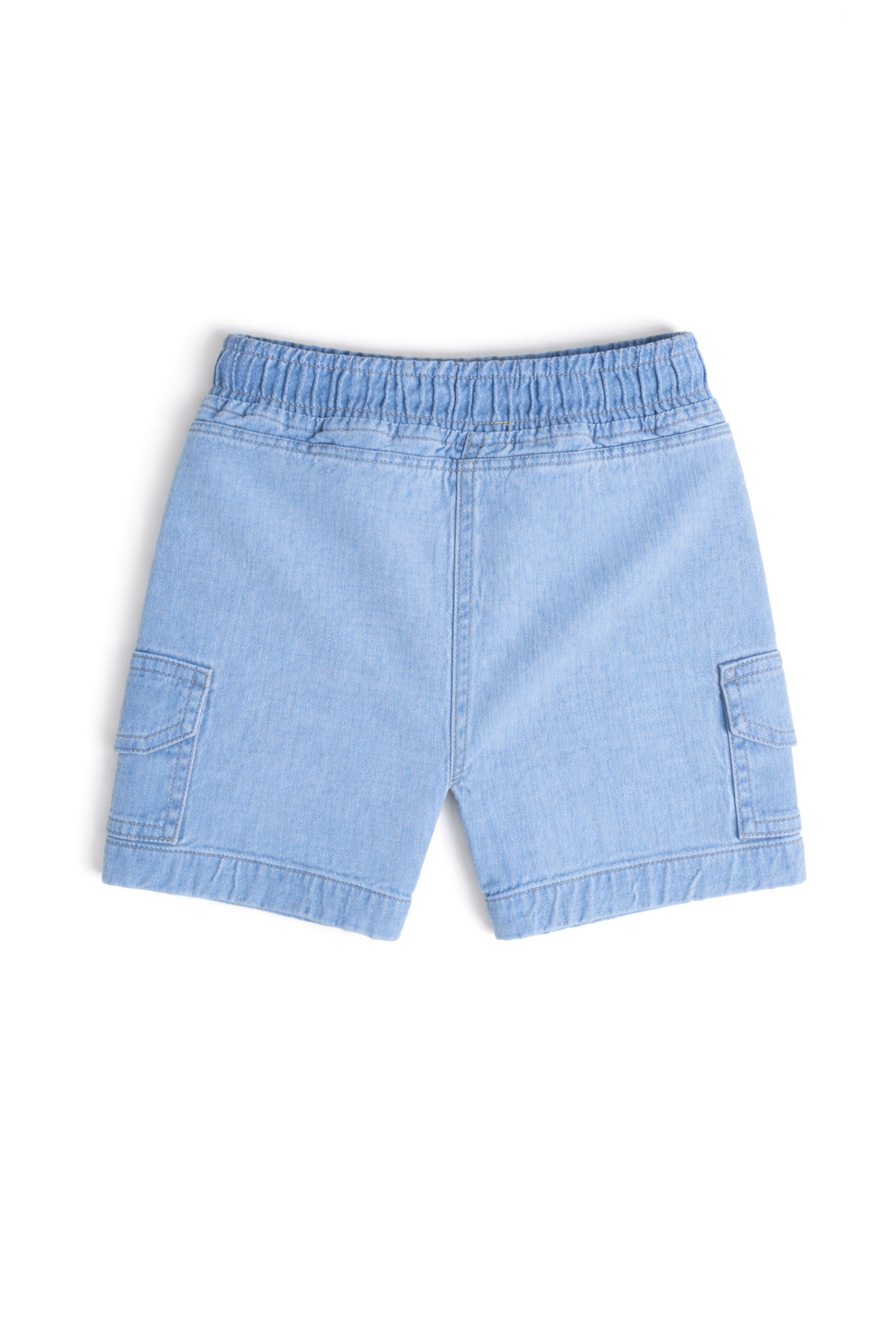 Nuberry Little Explorer Boys Denim Cargos Shorts | Soft, Comfy & Stylish