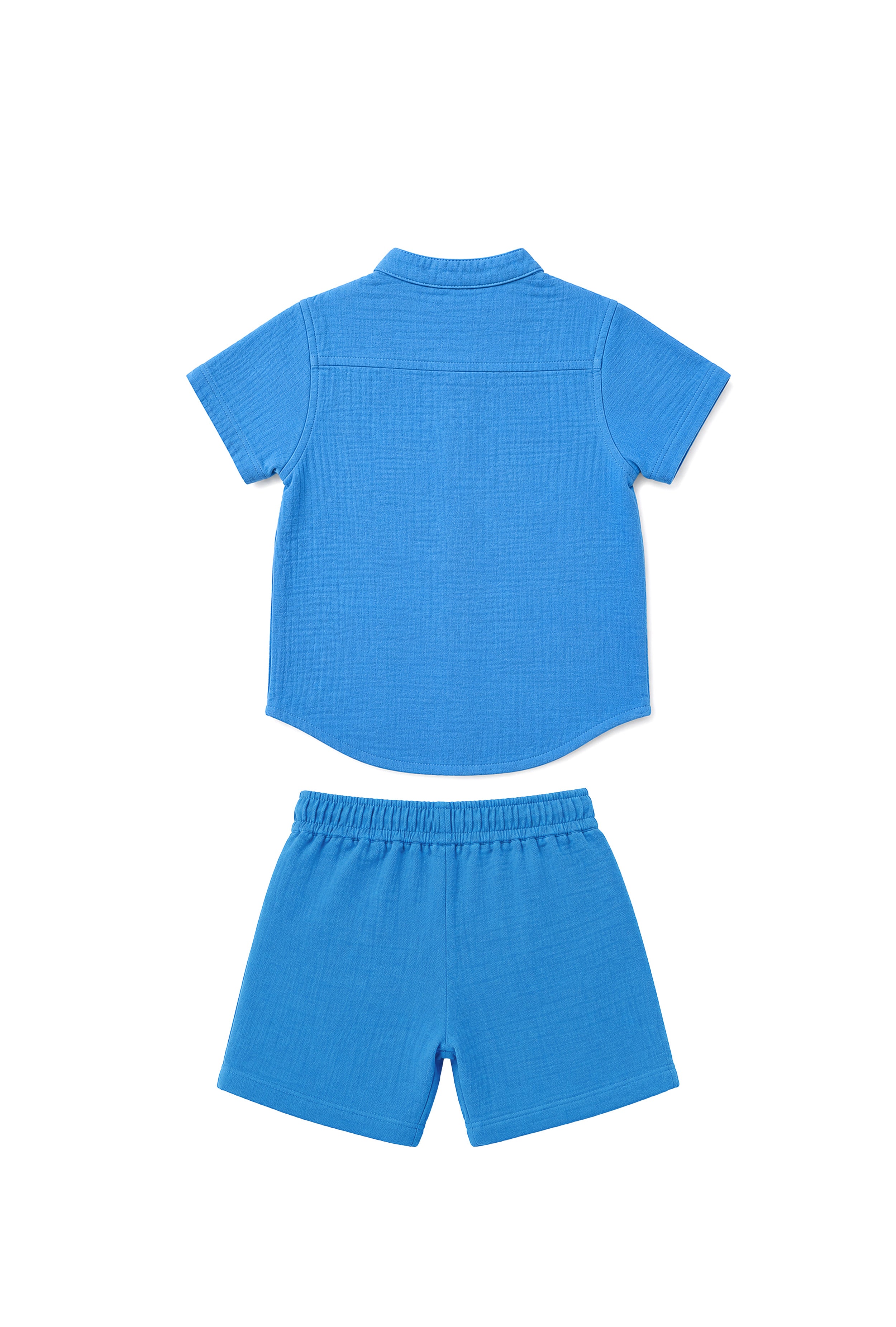 Little Explorer Blue Boys Top & Bottom Set – Soft & Stylish Outfit