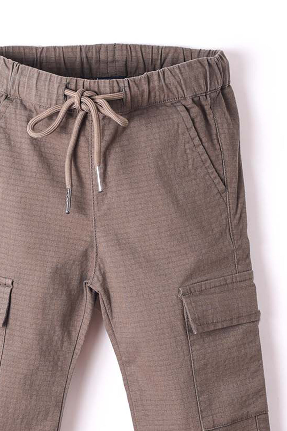NUBERRY KIDS BOY-JOGGER-WOVEN BROWN