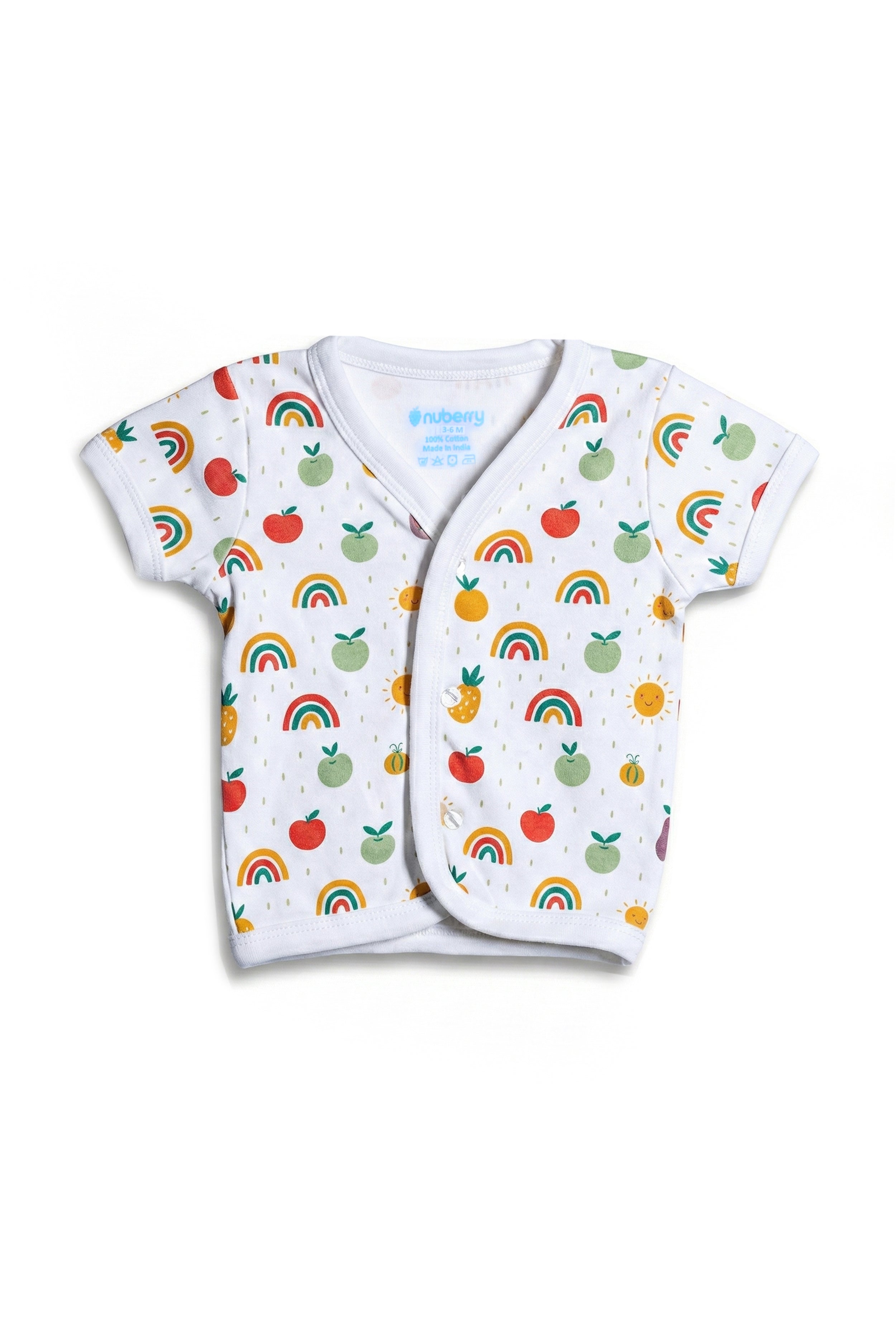 Nuberry Unisex Baby Open Vest (Pack of 2)