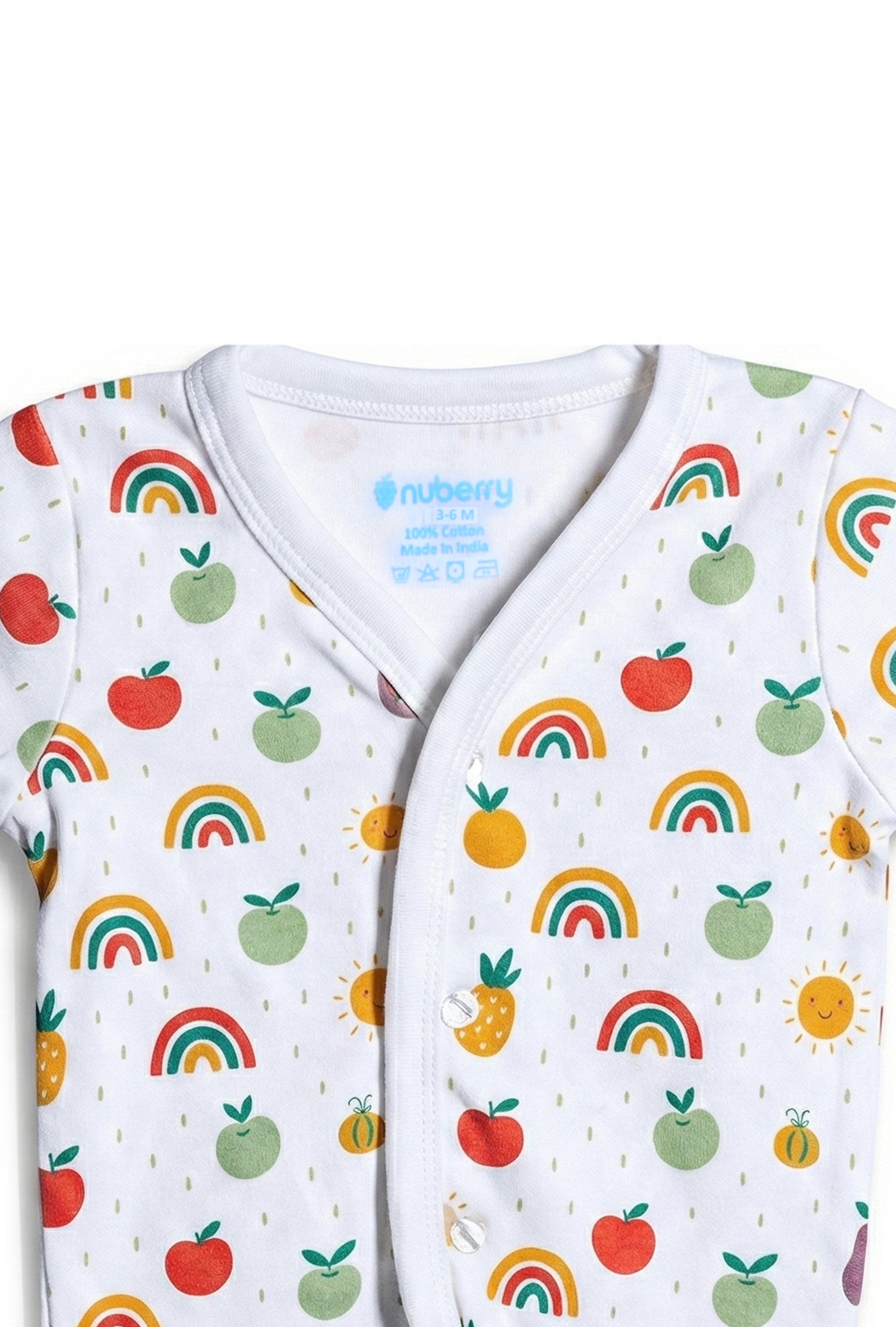 Nuberry Unisex Baby Open Vest (Pack of 2)