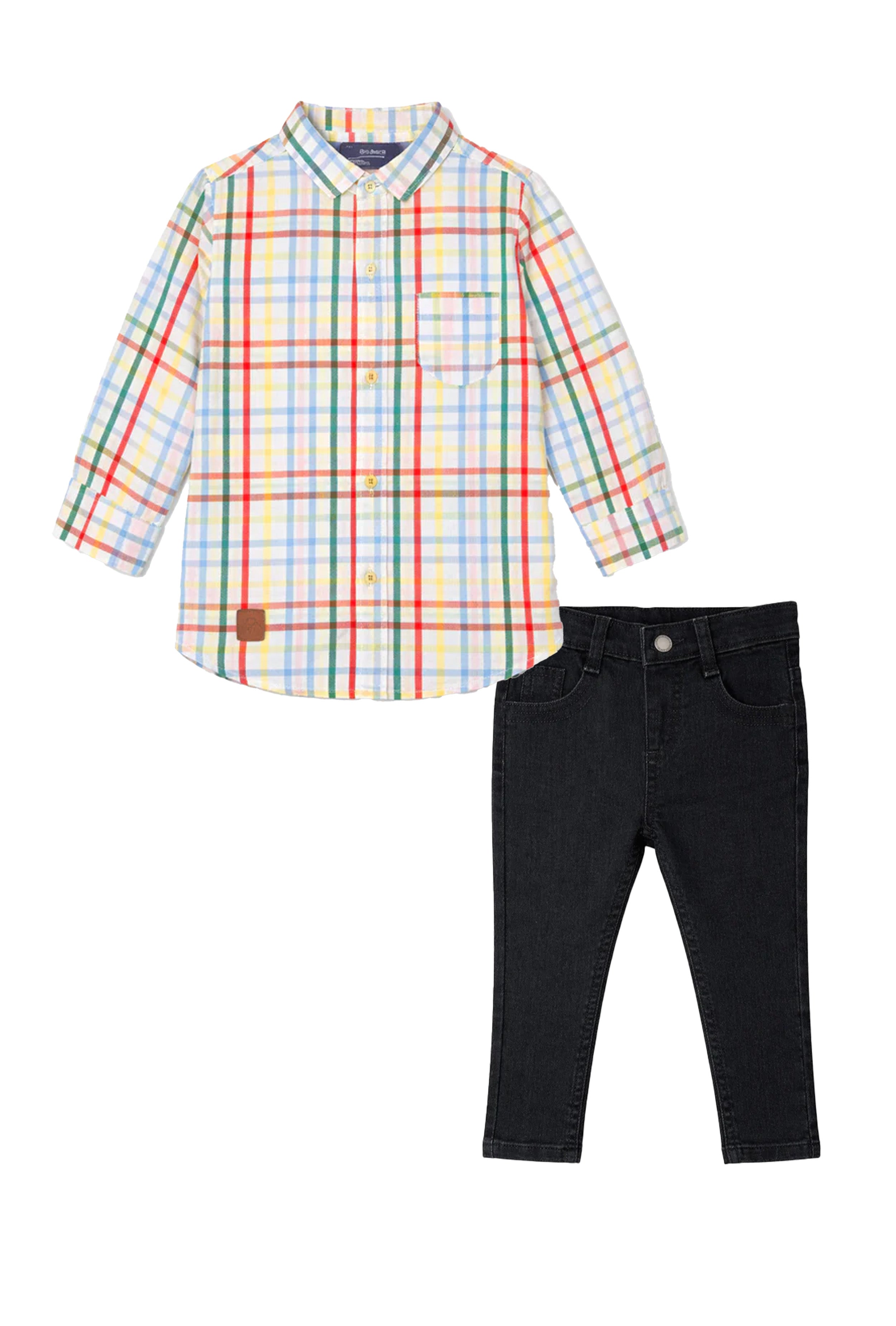 Classic Comfort, Modern Charm | Boys Full Sleeve Shirt & Pant Combo