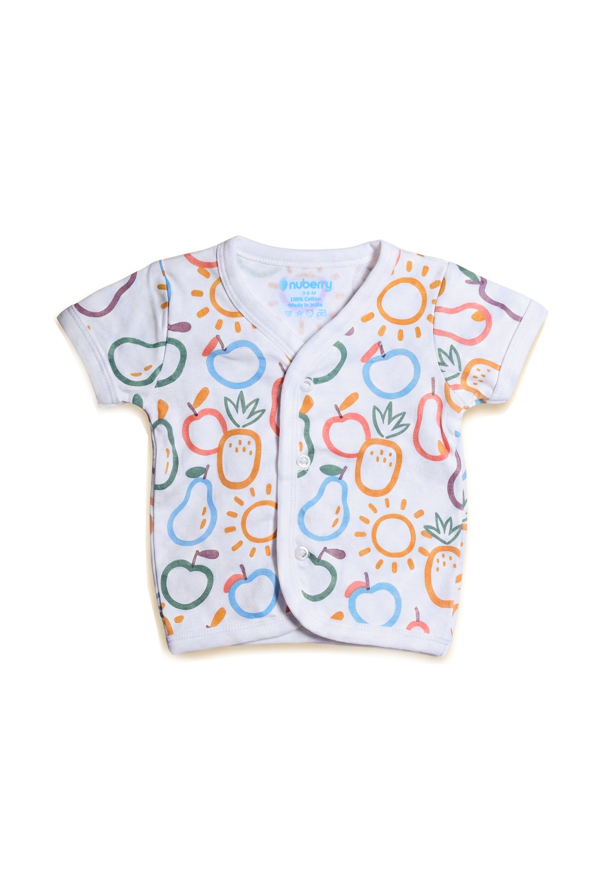 Nuberry Unisex Baby Open Vest (Pack of 2)