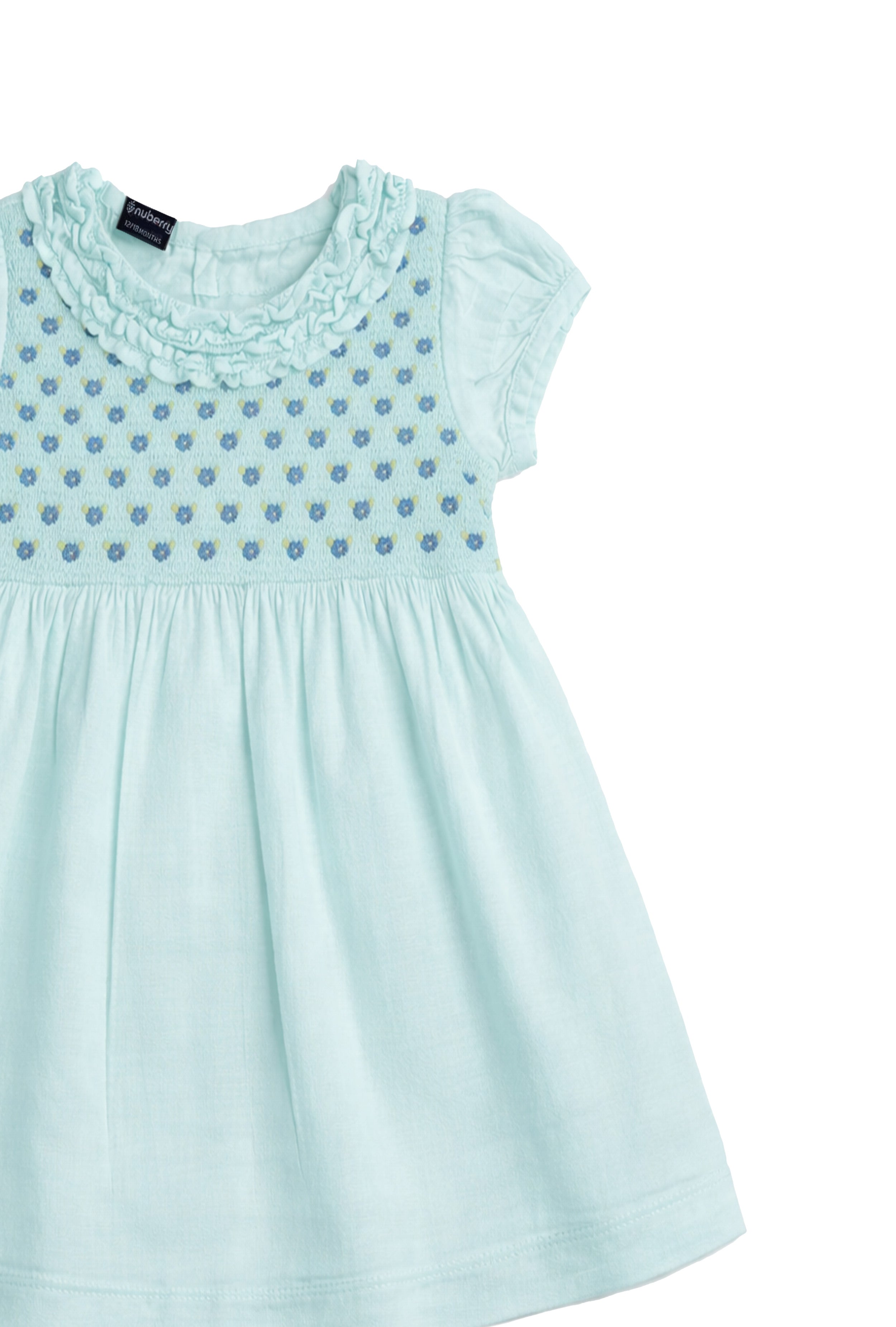 Soft Cotton Smocked Premium Embroidery Party Dress for Baby Girls - Neubaby Stores