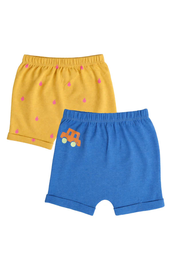 Nuberry Unisex Baby Combo Pack | Jabla & Shorts (Pack of 4) | Skin-Friendly Cotton