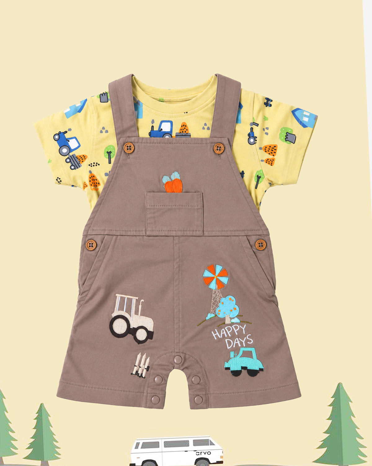 Nuberry Boys Dungaree | Soft, Breathable & Comfortable