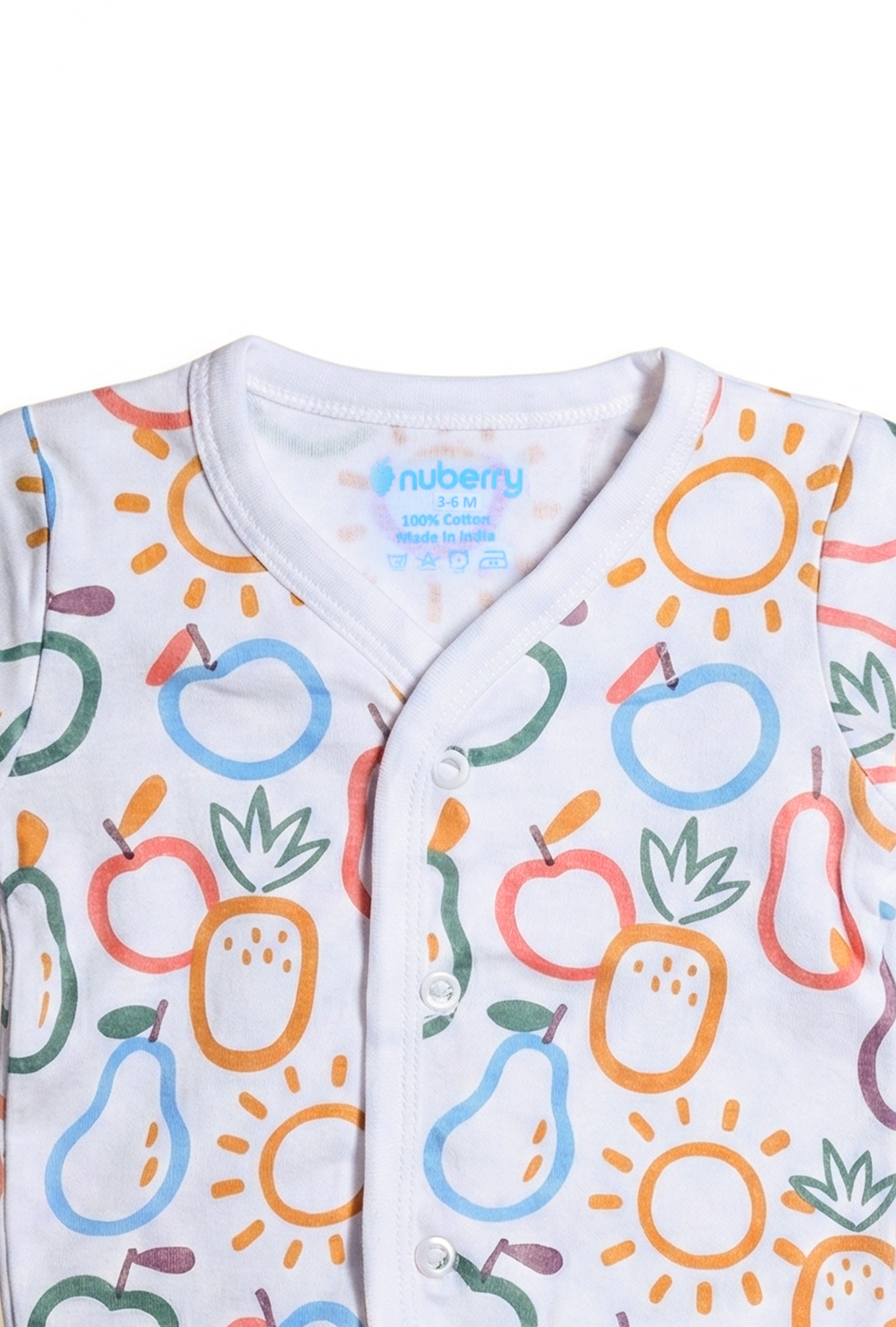 Nuberry Unisex Baby Open Vest (Pack of 2)