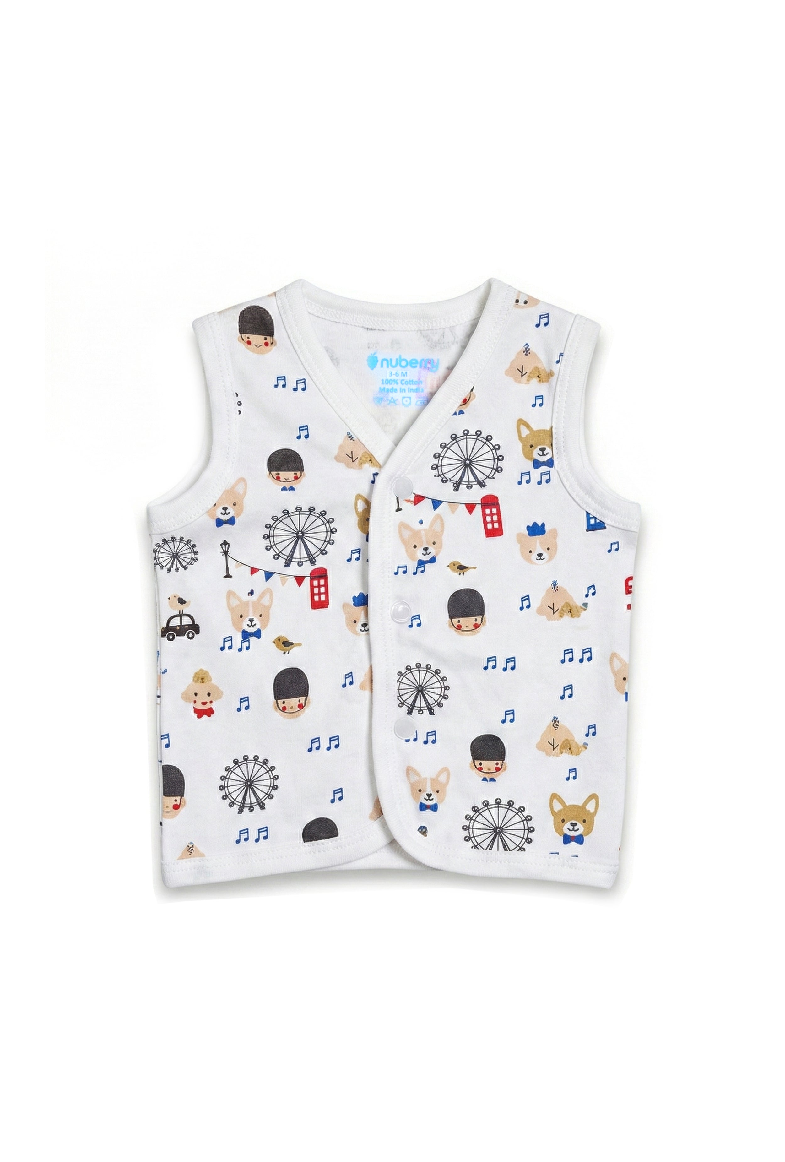 Nuberry Baby Boy Open Vest