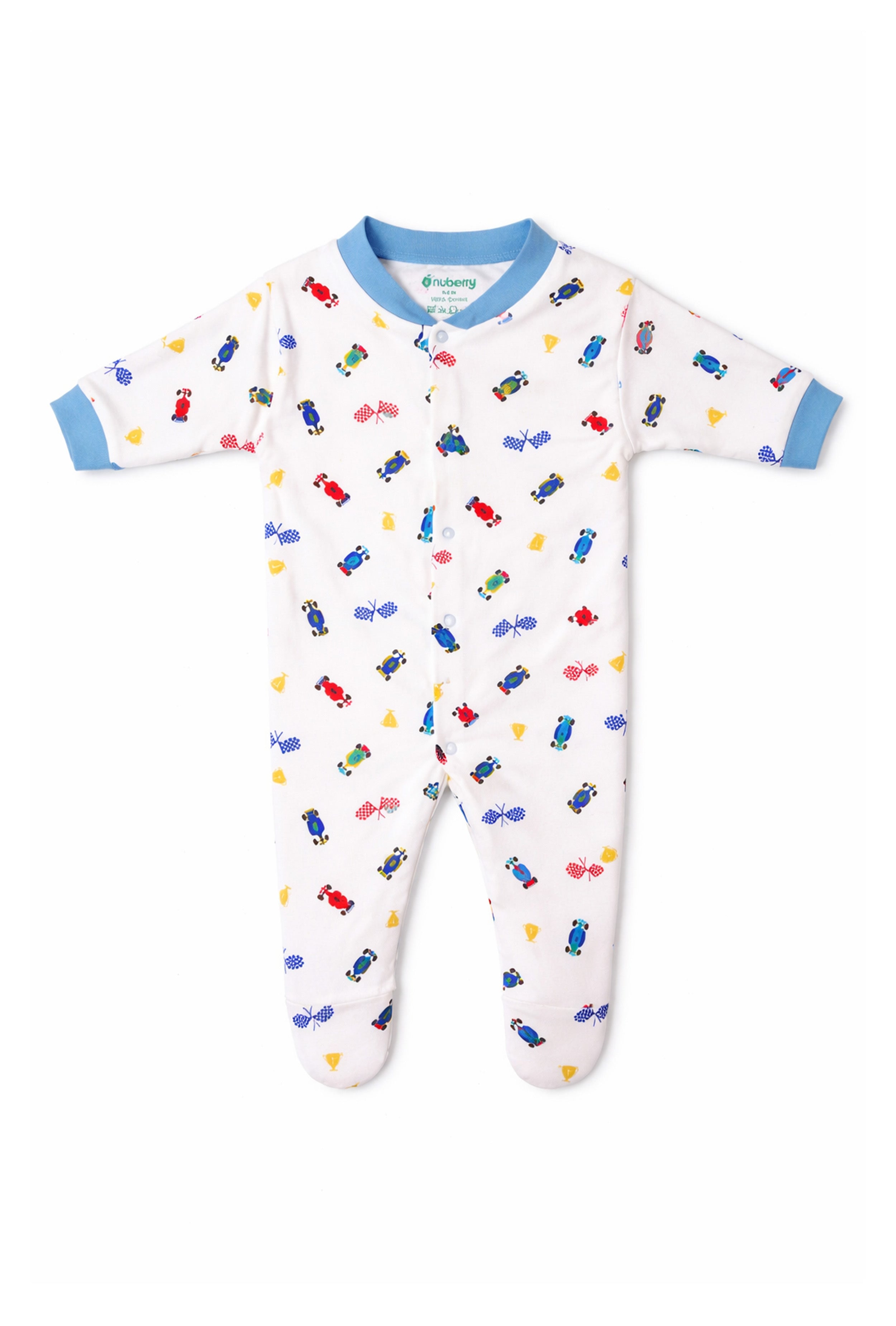 Chosen by Moms | Loved by Babies | Pure Cotton Sleep Suits (Pack of 3)