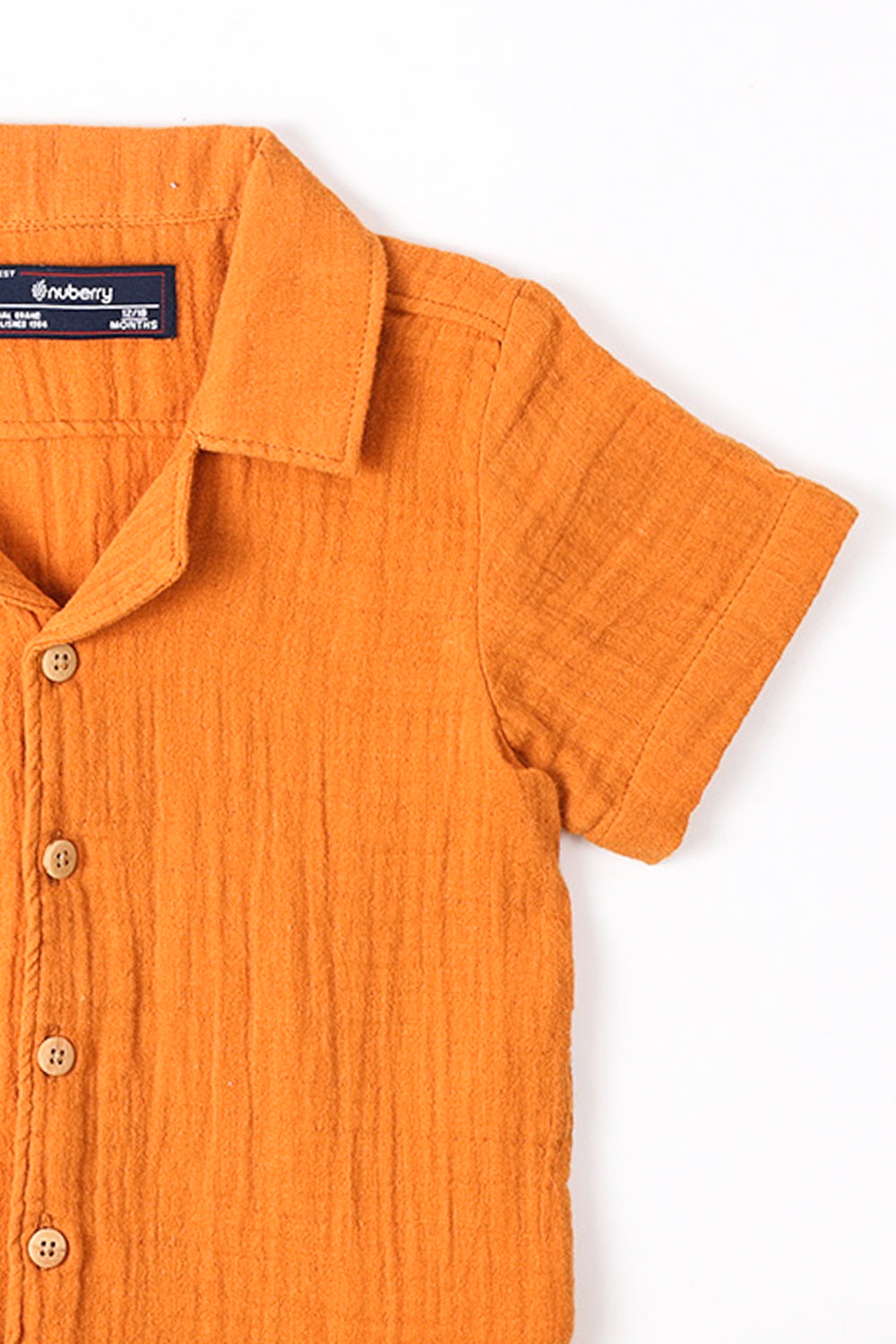 NUBERRY KIDS BOY-MUSLIN CO-ORDS MUSTARD