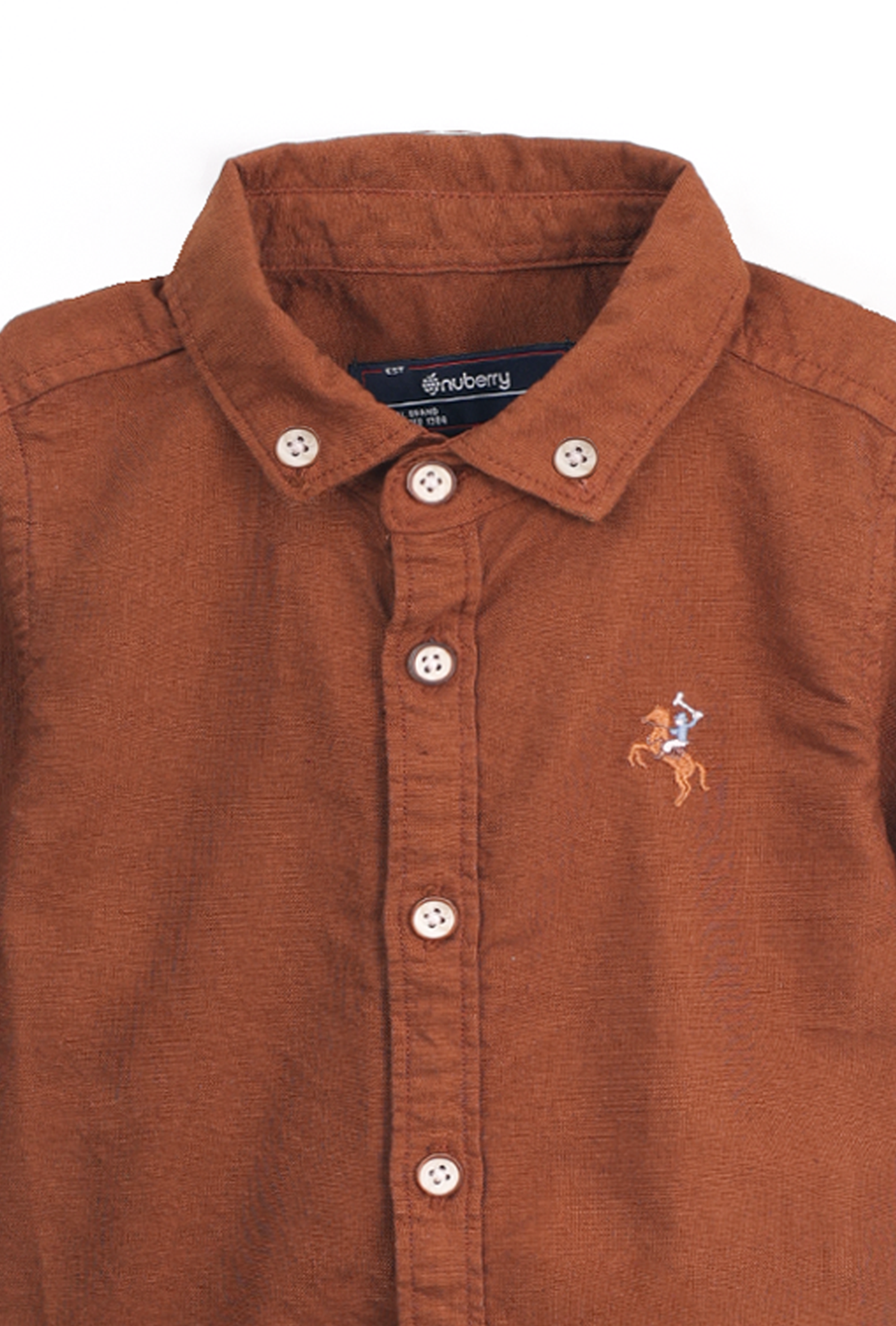 NUBERRY BOY- OXFORD SHIRT-FULL SLEEVE MINT GREEN