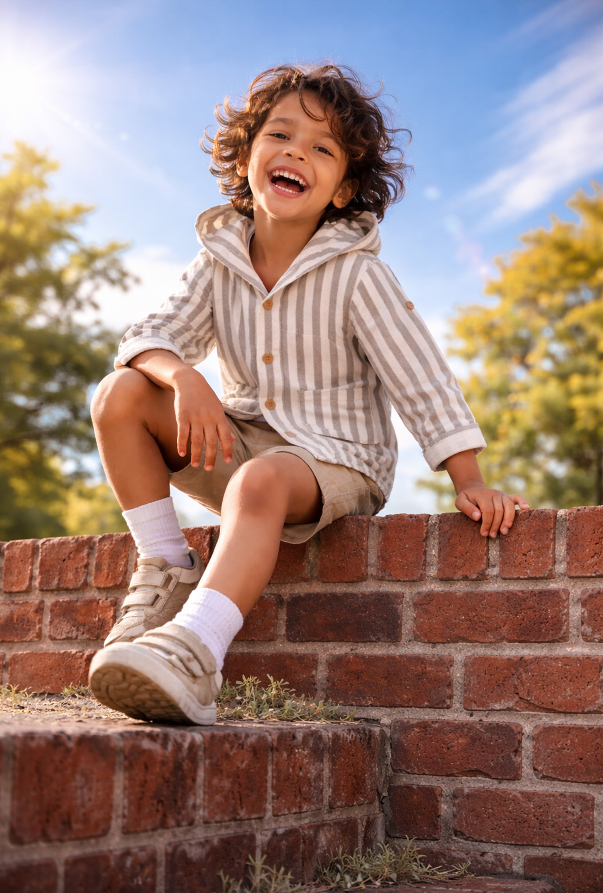 Nuberry Boys Hooded Shirt