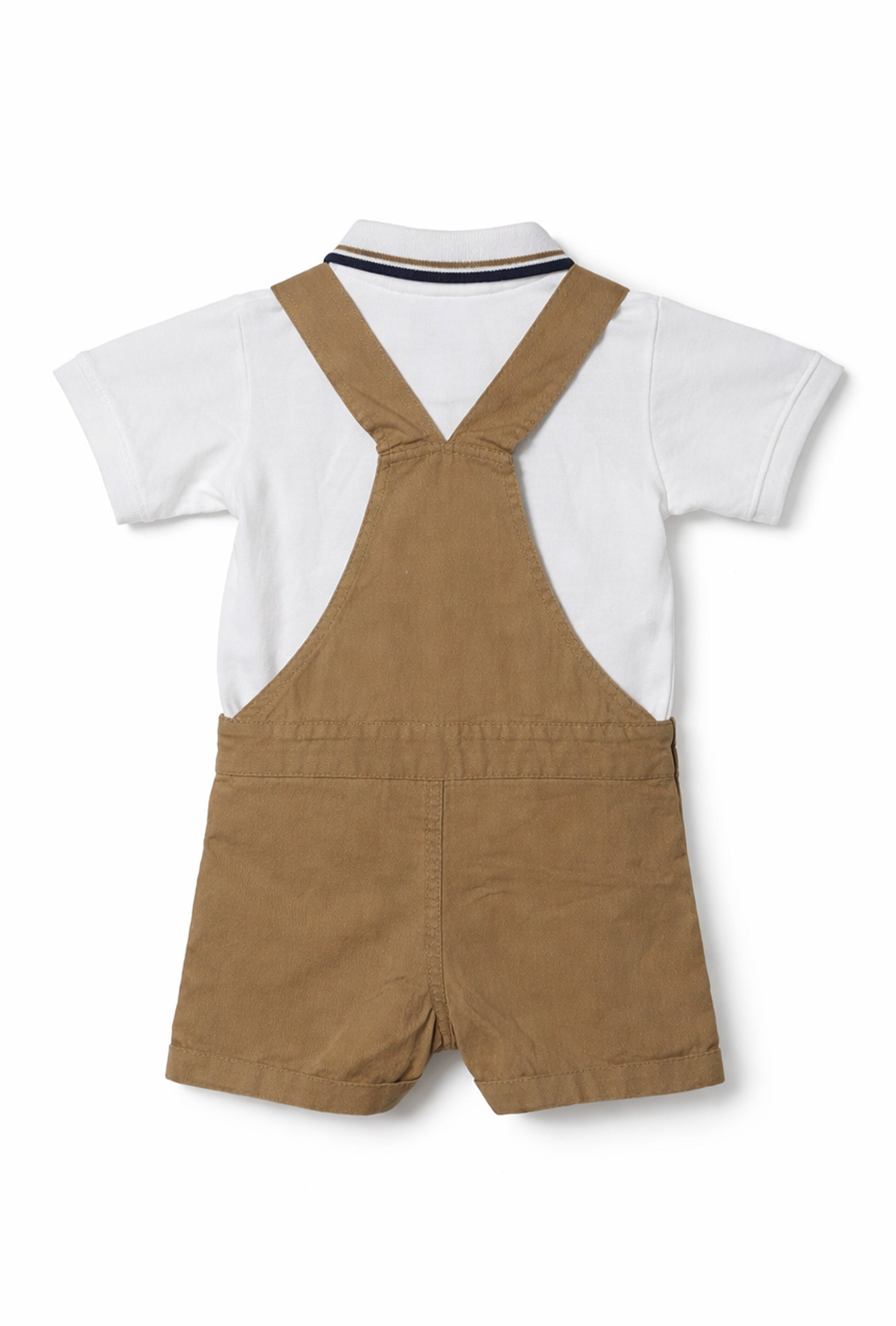 Nuberry Boys Dungaree | Soft & Breathable | Tan - Neubaby Stores