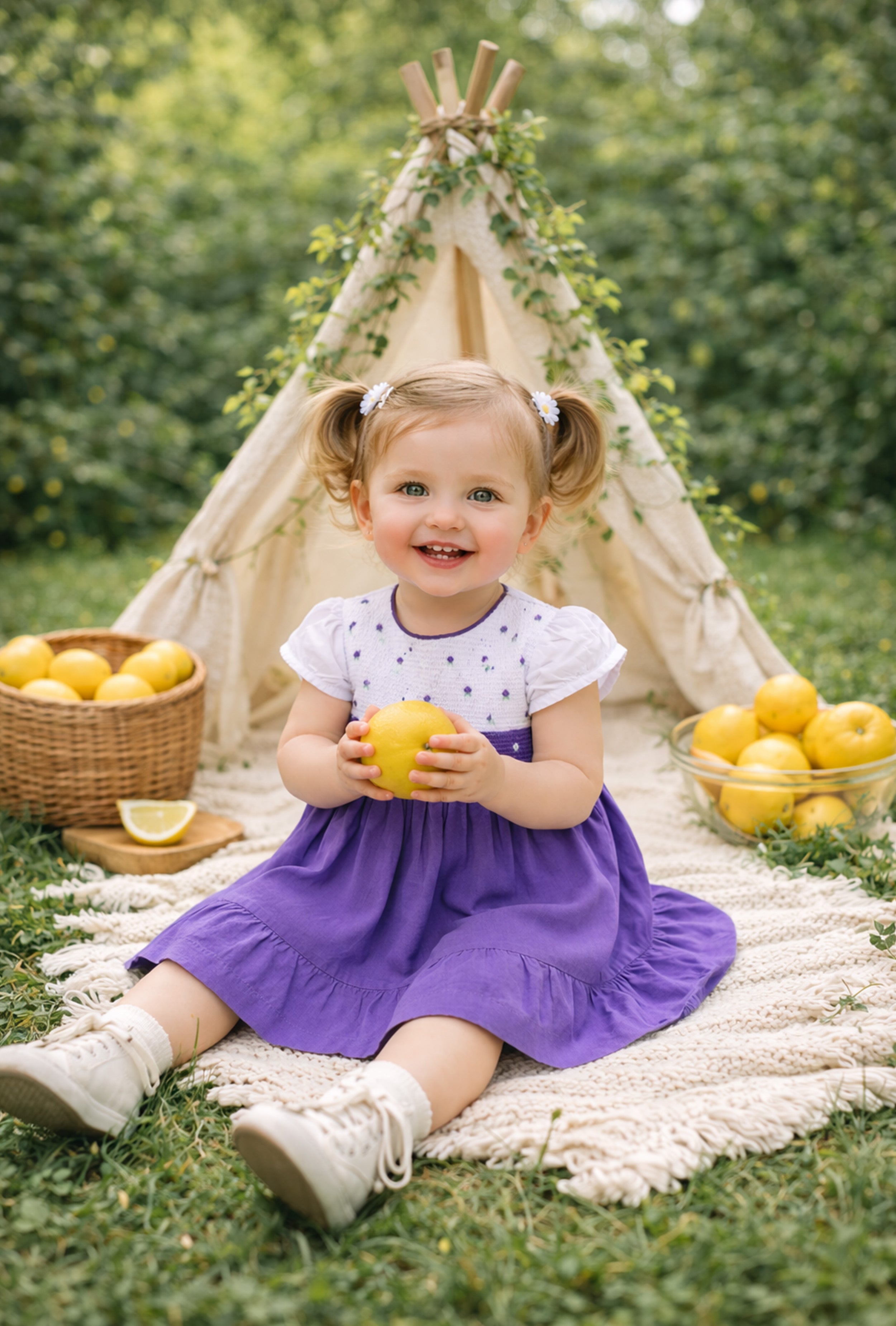 Nuberry Girls Smocking Dress