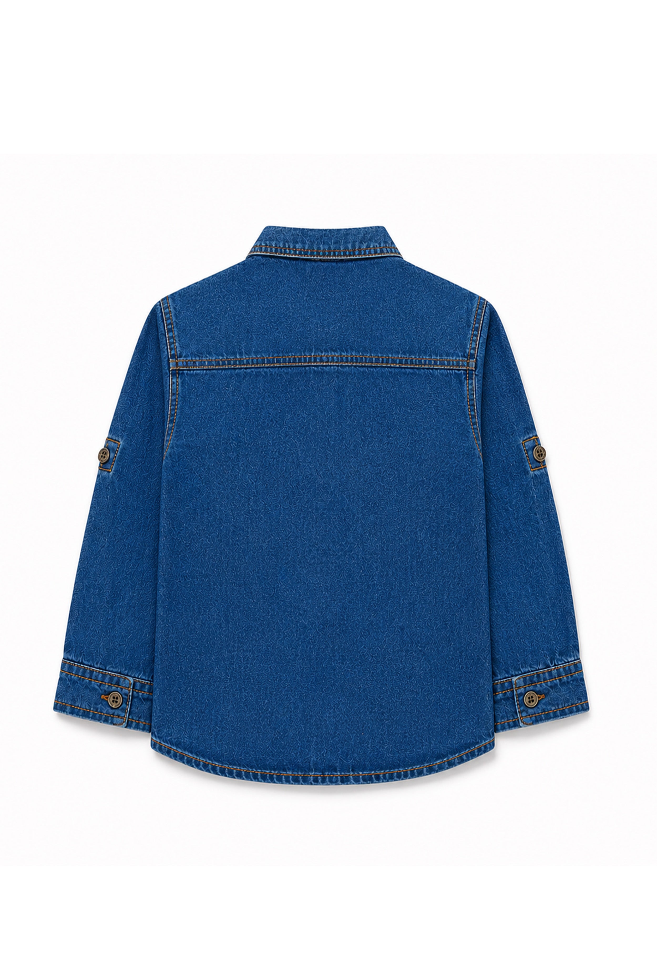 Nuberry Boys Premium Denim Full Sleeve Shirt | Smart Style | Everyday Comfort